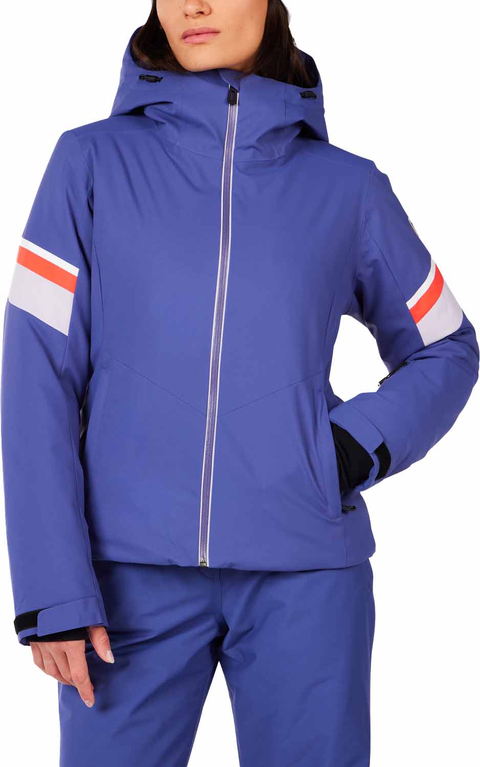 Schützende Skijacke W Strawpile Jacket Future Blue für Damen Größe S Blau
