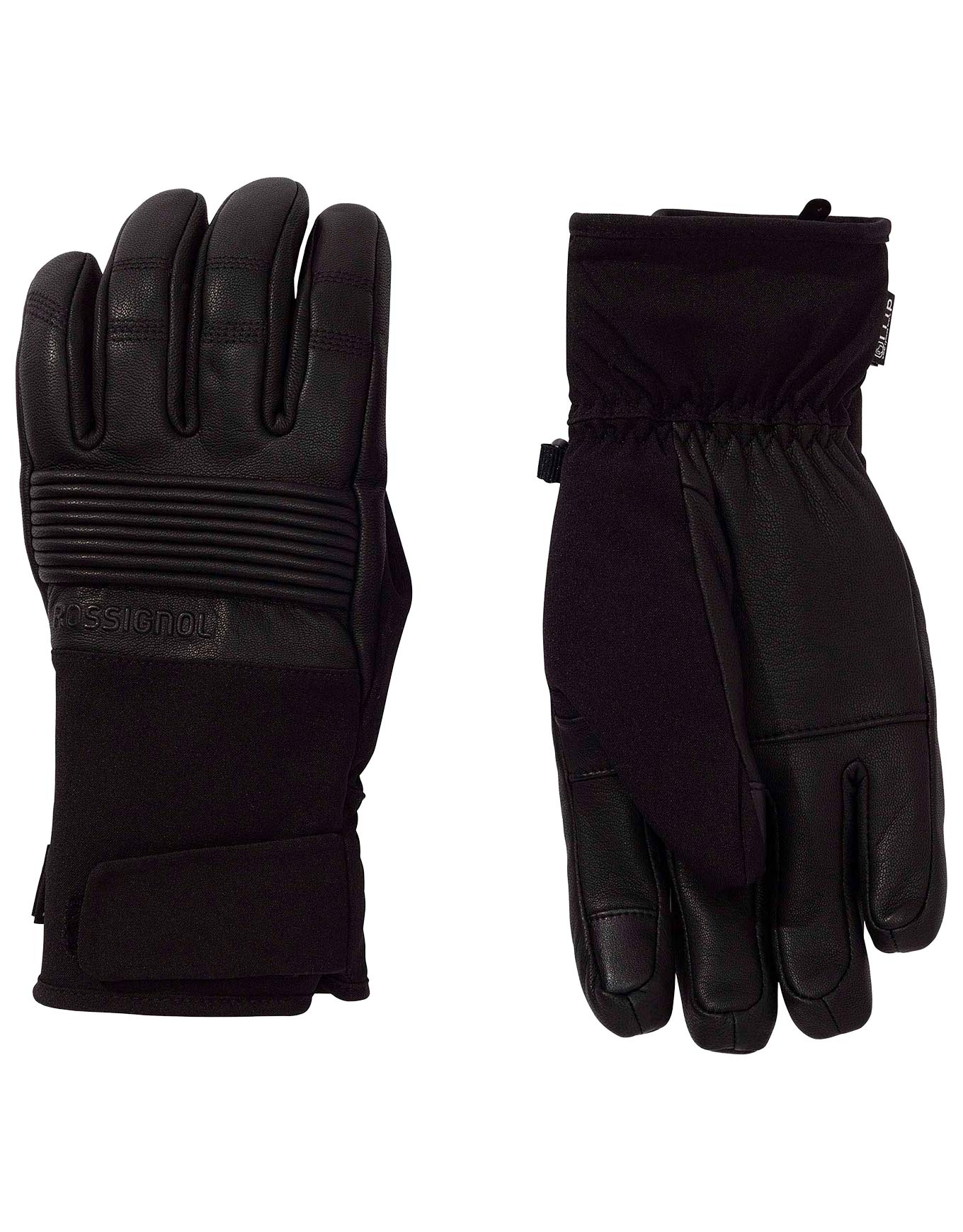 Gants de ski imperméables et isolants en PrimaLoft® - Concept Lth IMP'R Itip Black en Cuir - Taille 39-41 - Noir