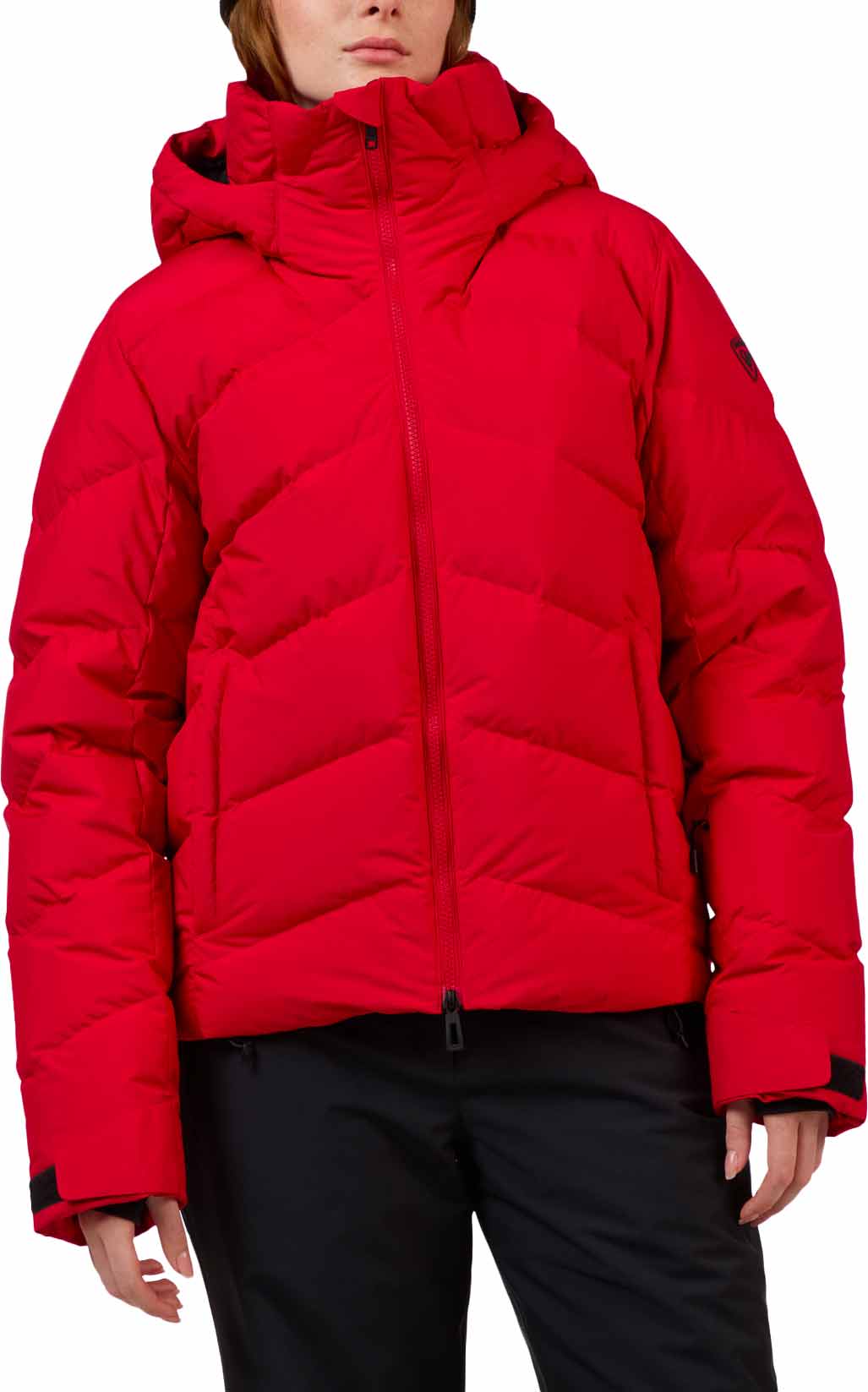 Wasserfeste Skijacke aus Daunen W Wispile Ripstop Down Jacket Ruby Red für Damen Größe M Rot