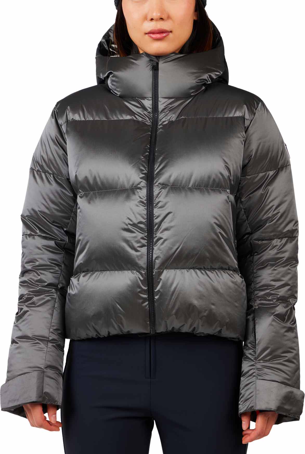 Wasserfeste Skijacke aus Daunen W Daille Down Jacket Silver für Damen Größe S Grau