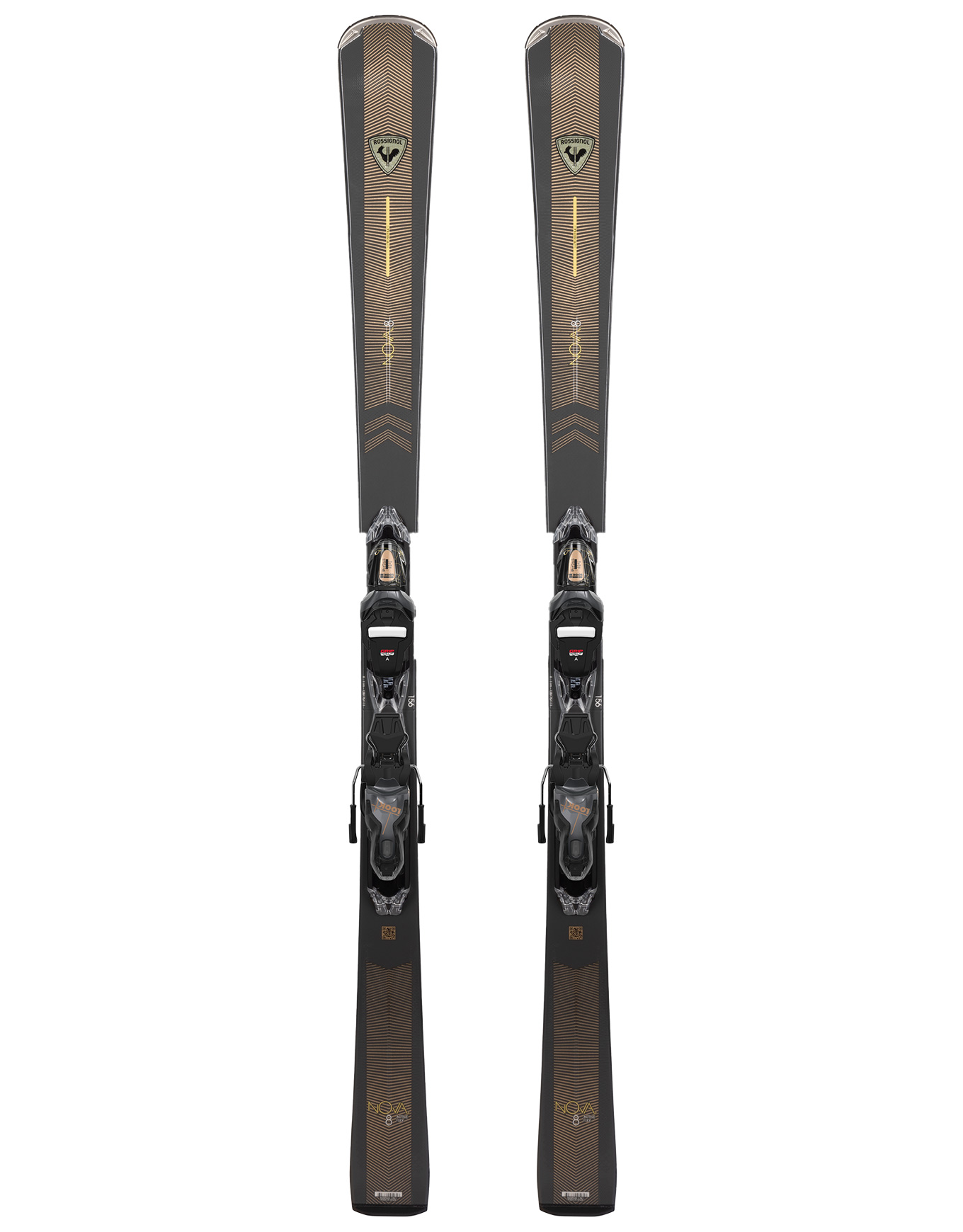 Ski Set inkl. Bdg. Pack / Paket / Set Skier für die Piste Nova 8 + Xpress 11 GW B83 2026 für Damen aus Holz Größe 163 cm Grau