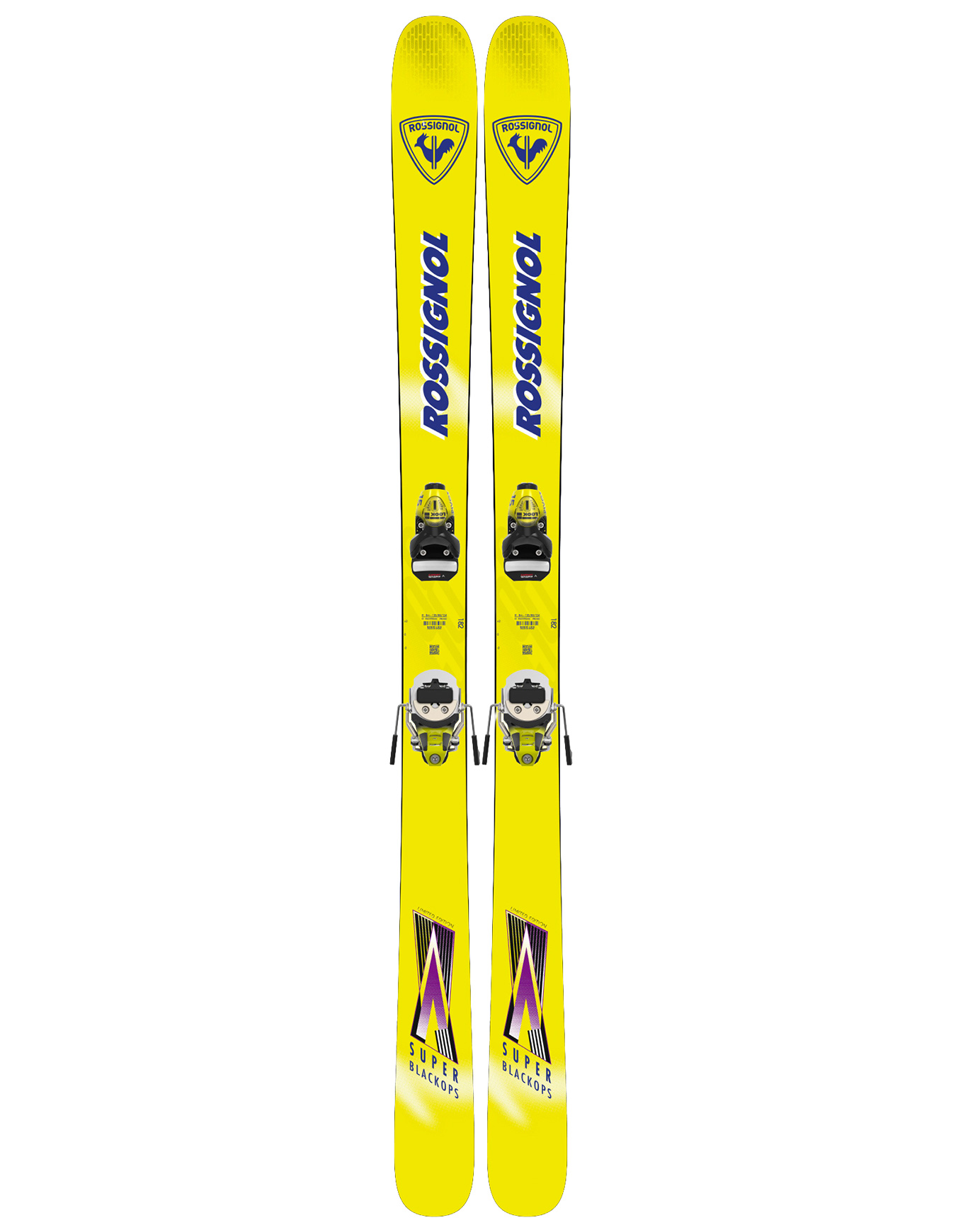 Ski Set inkl. Bdg. Freeride-Ski-Set Super Blackops + Pivot 2.0 2026 aus Holz Größe 172 cm Gelb