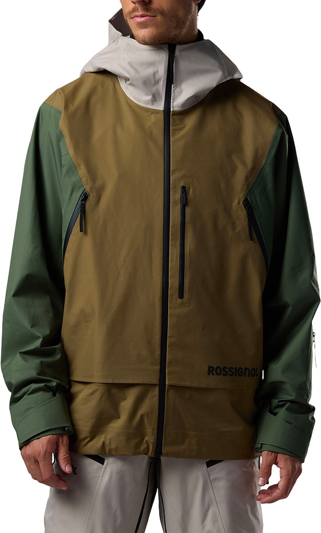 Wasserfeste Skijacke Proclivity L.E. 3L Shell M Jacket Fig für Herren aus Wolle Größe L Khaki