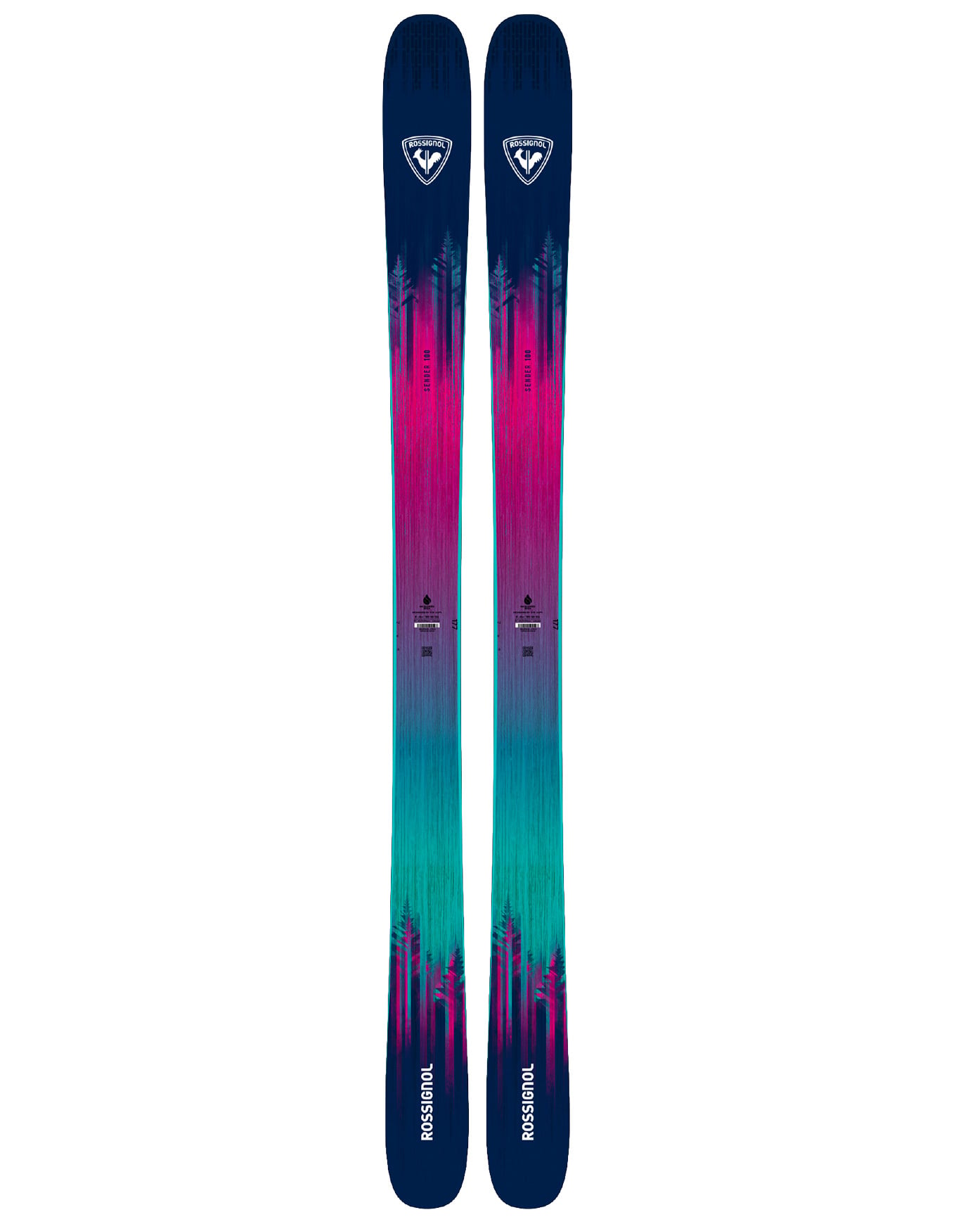 Skis freeride - Sender 100 2027 en Bois - Taille 178 cm - Violet