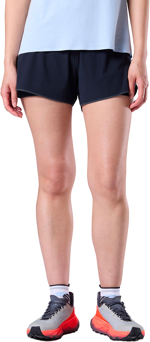 Short stretch et léger - Sapa 2In1 Short 5' W Black en Nylon - Taille S - Noir