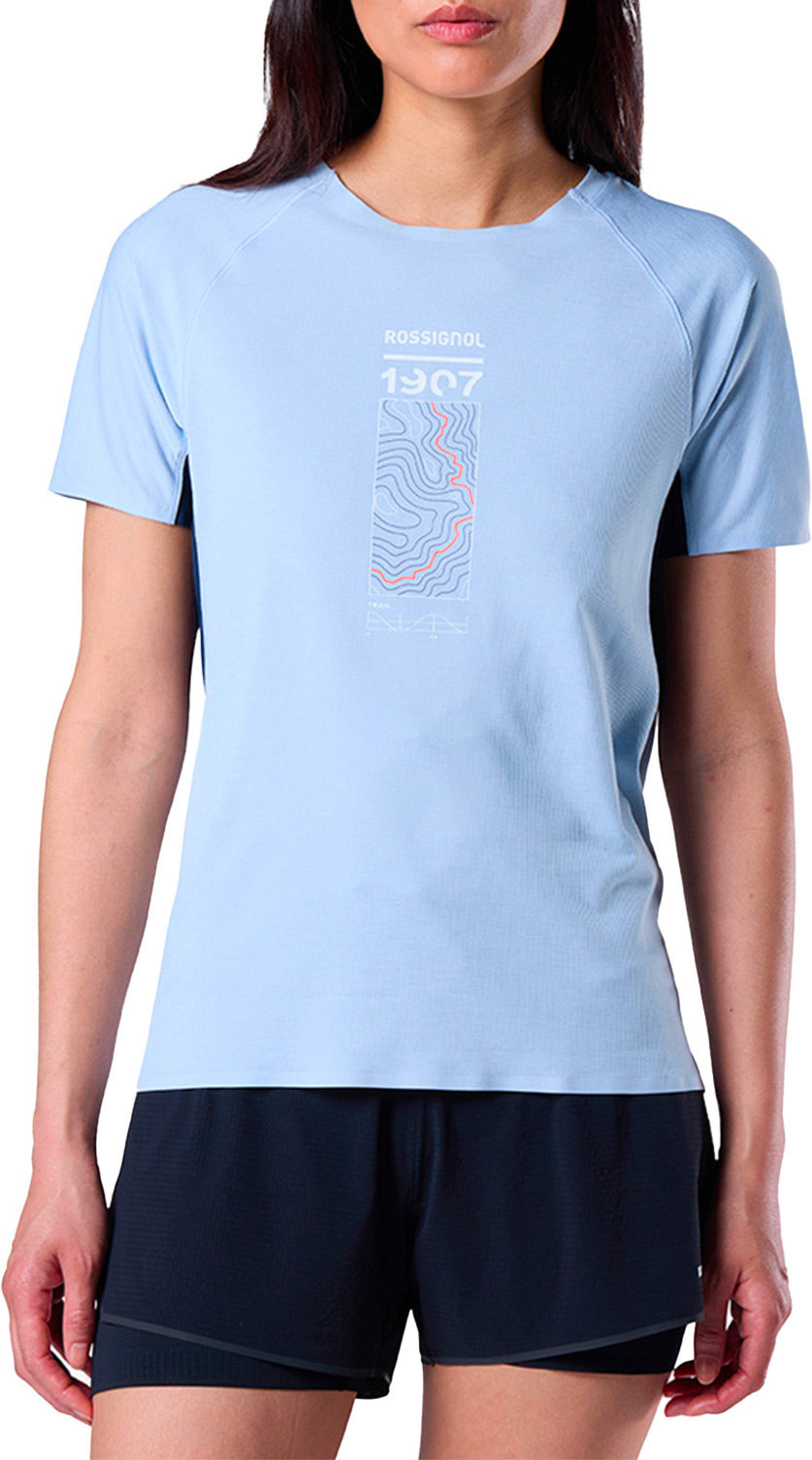 T-shirt respirant - Sapa Ultra Tee W Blue Aura - Taille M - Bleu
