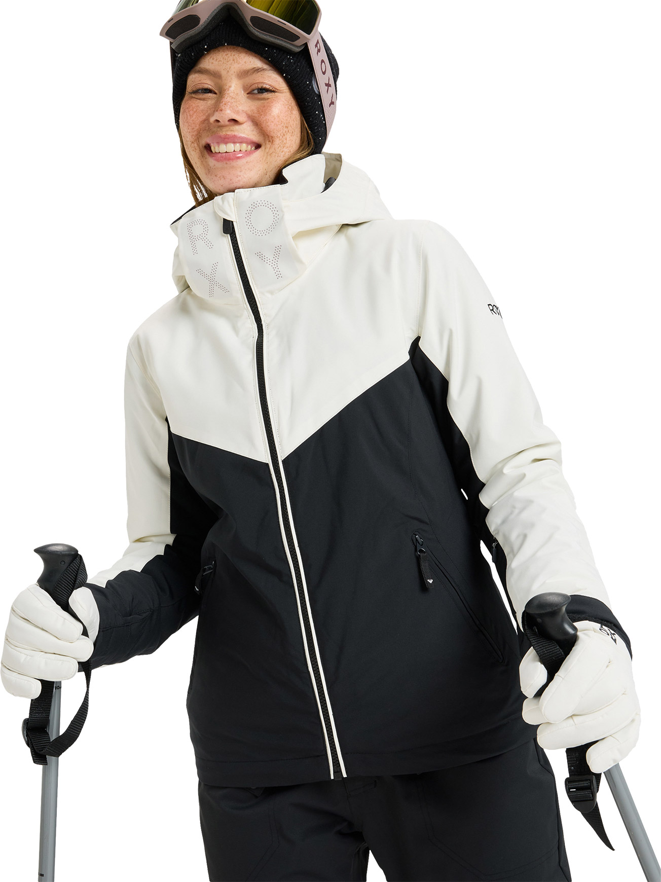 Skijacke Softshell Free Jet Block Jacket True Black für Damen Größe M schwarz