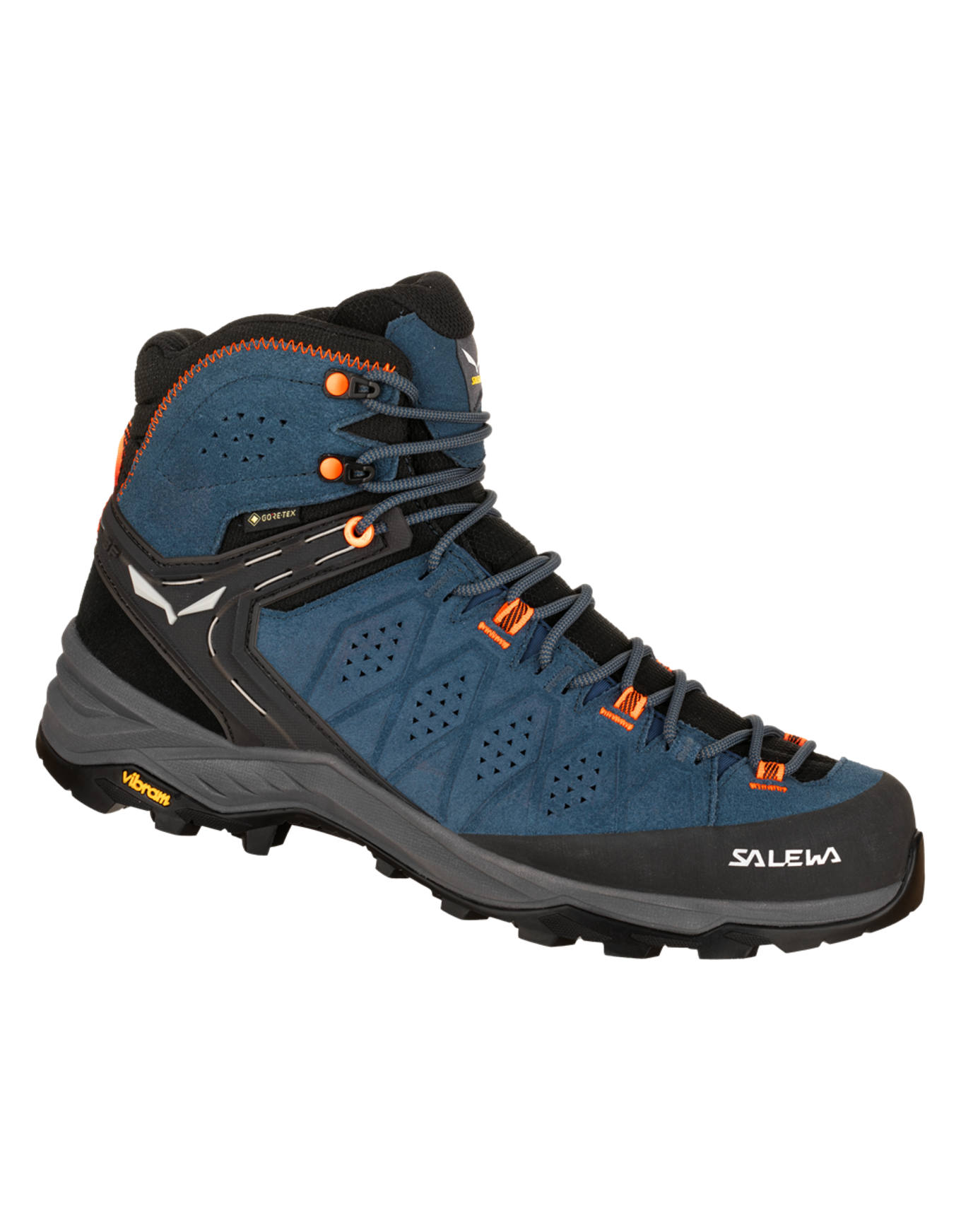 Chaussures de trekking en GORE-TEX® - Alp Trainer 2 Mid GTX M Dark Denim/Fluo Orange - Taille 46 - Bleu