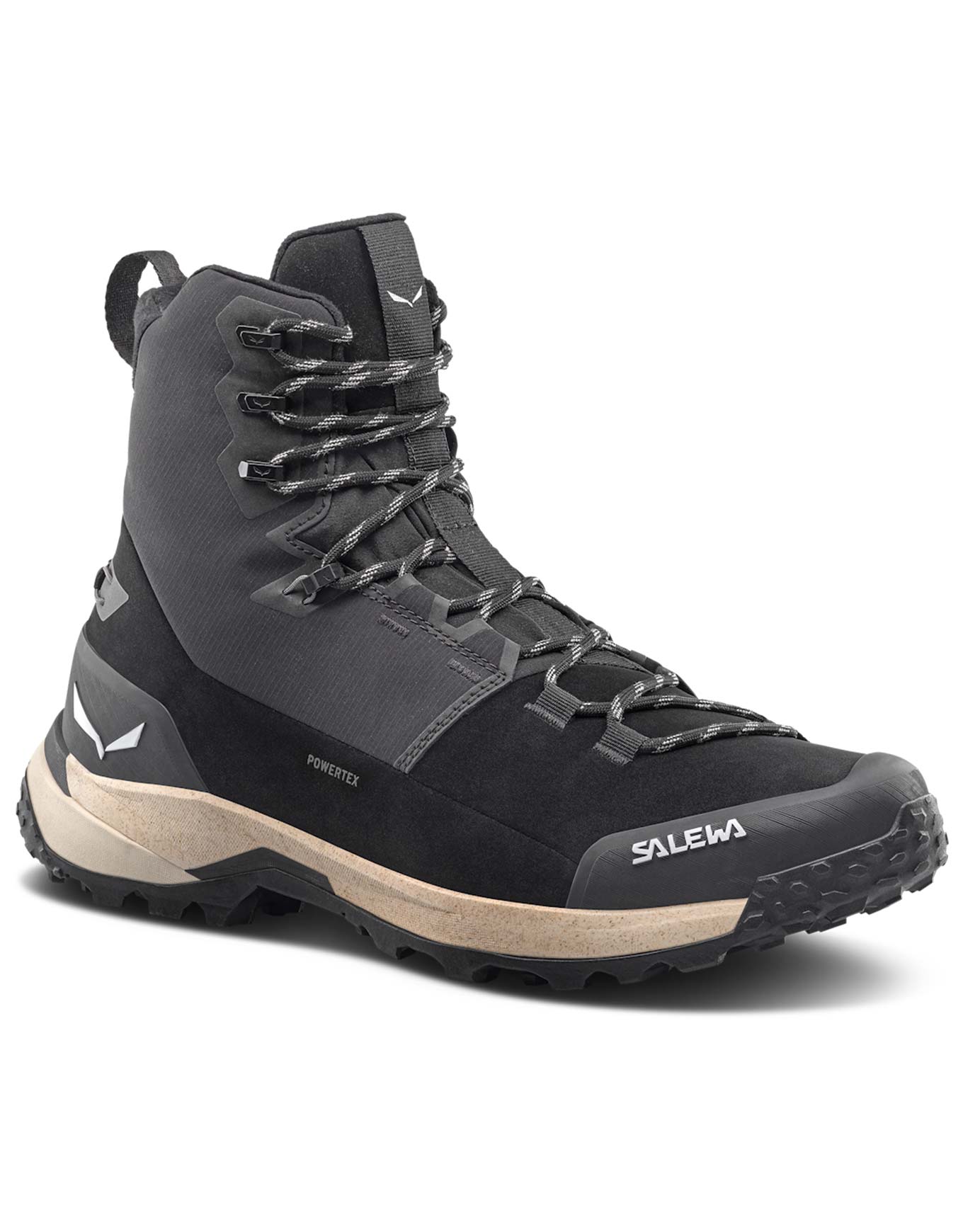 Chaussures chaudes polyvalentes - Puez Winter Mid Ptx W Black/Black - Taille 38 - Noir