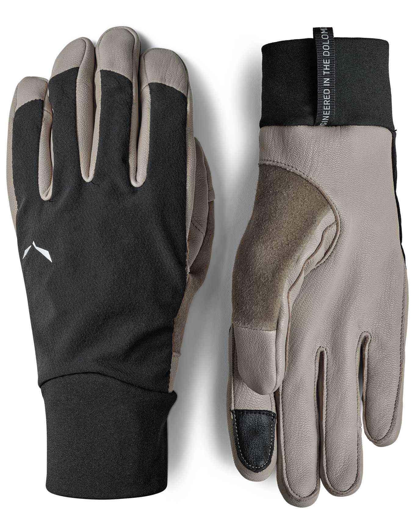 Gants techniques coupe-vent et légers - Ortles Dst Gloves Black Out en Softshell - Taille L - Noir