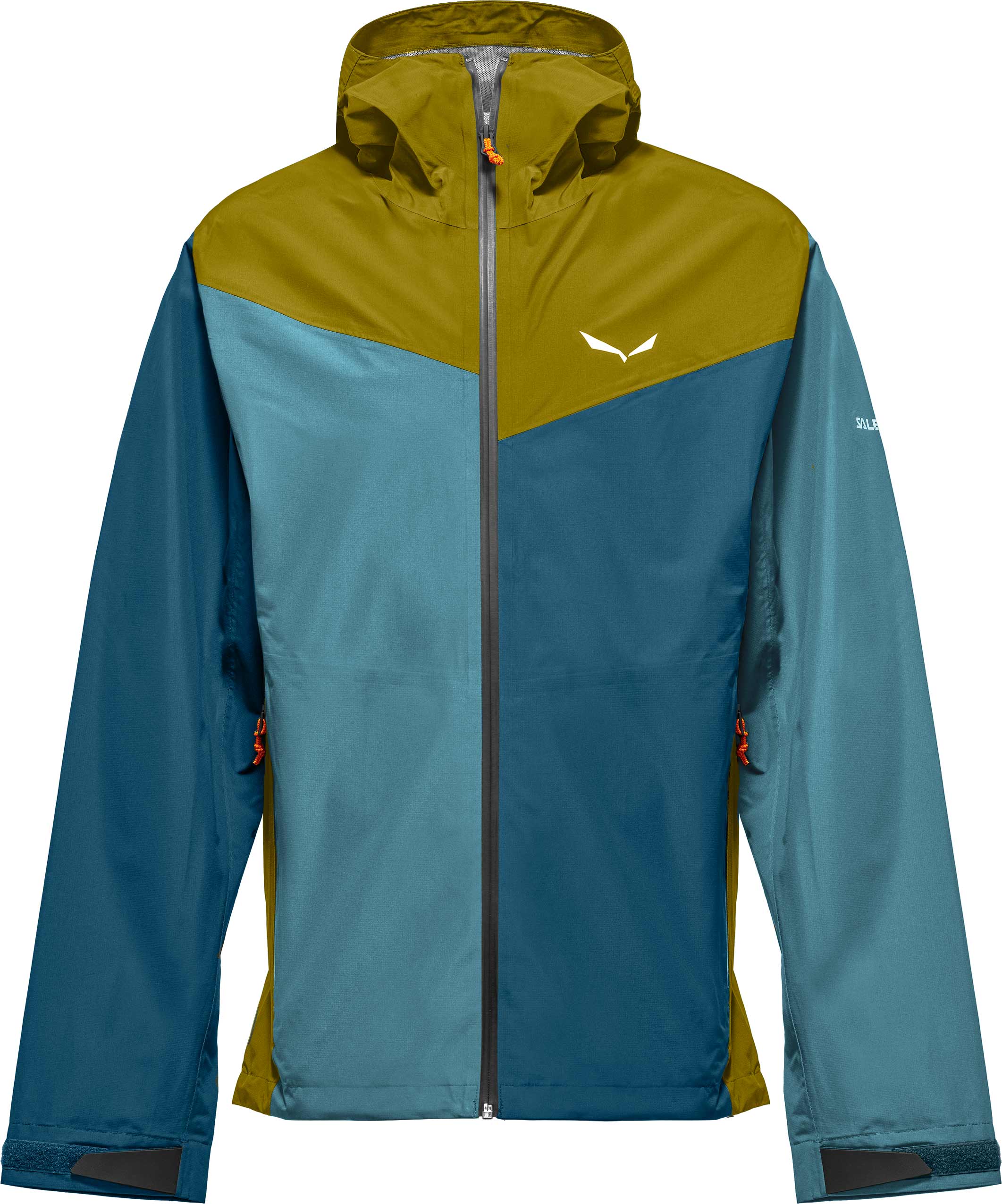 Veste de randonnée imperméable et coupe-vent en POWERTEX - Puez 2.5L Ptx Jacket M Olive Oil Multi - Taille M - Vert