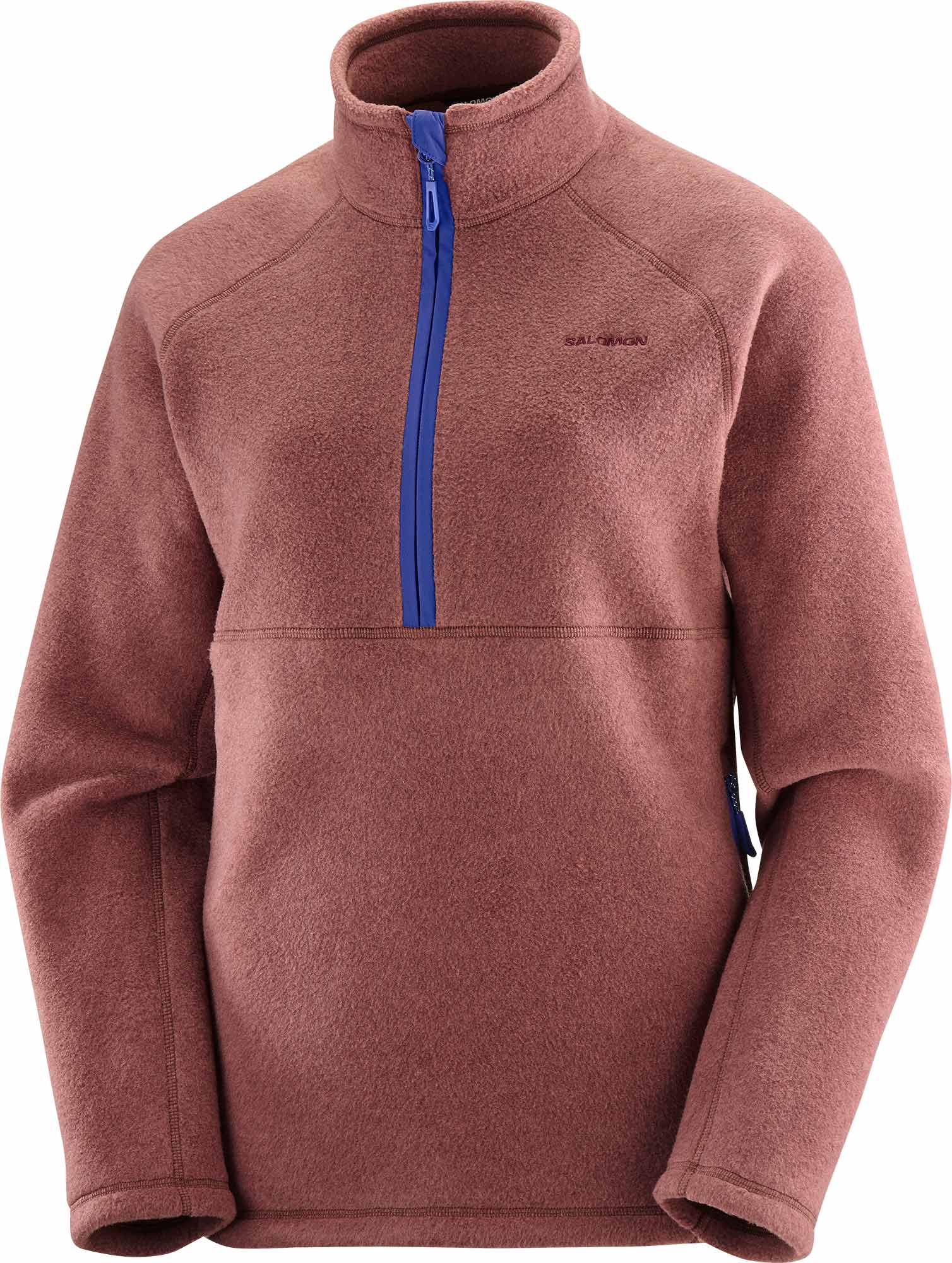 Fleecepullover mit Reißverschlusskragen Chroma Fleece HZ W Rum Raisin für Damen Größe L Bordeaux