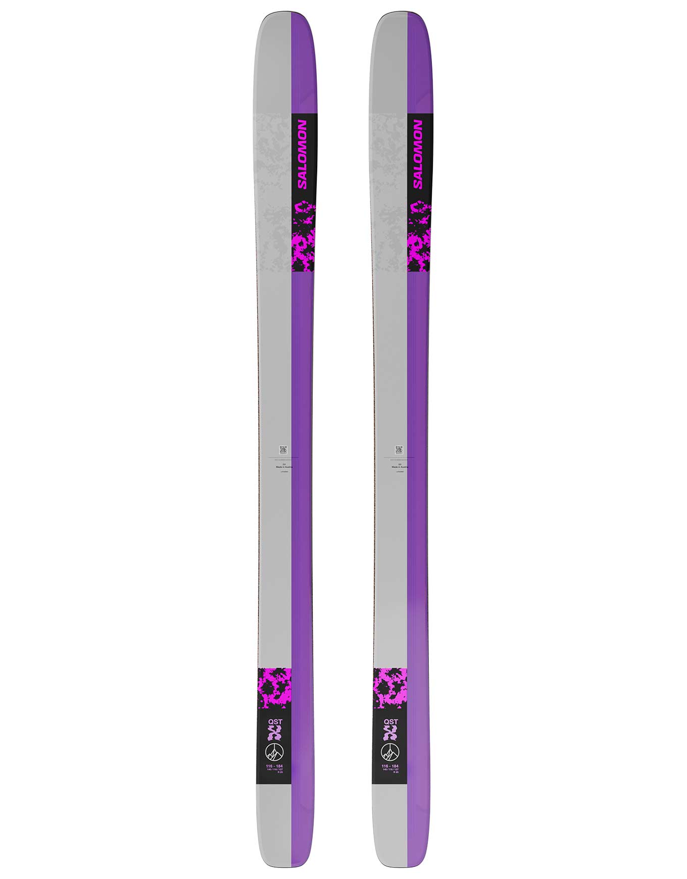 Skis freeride - Qst X Black/Shocking Pink/Lunar Rock 2026 - Taille 192 cm - Violet