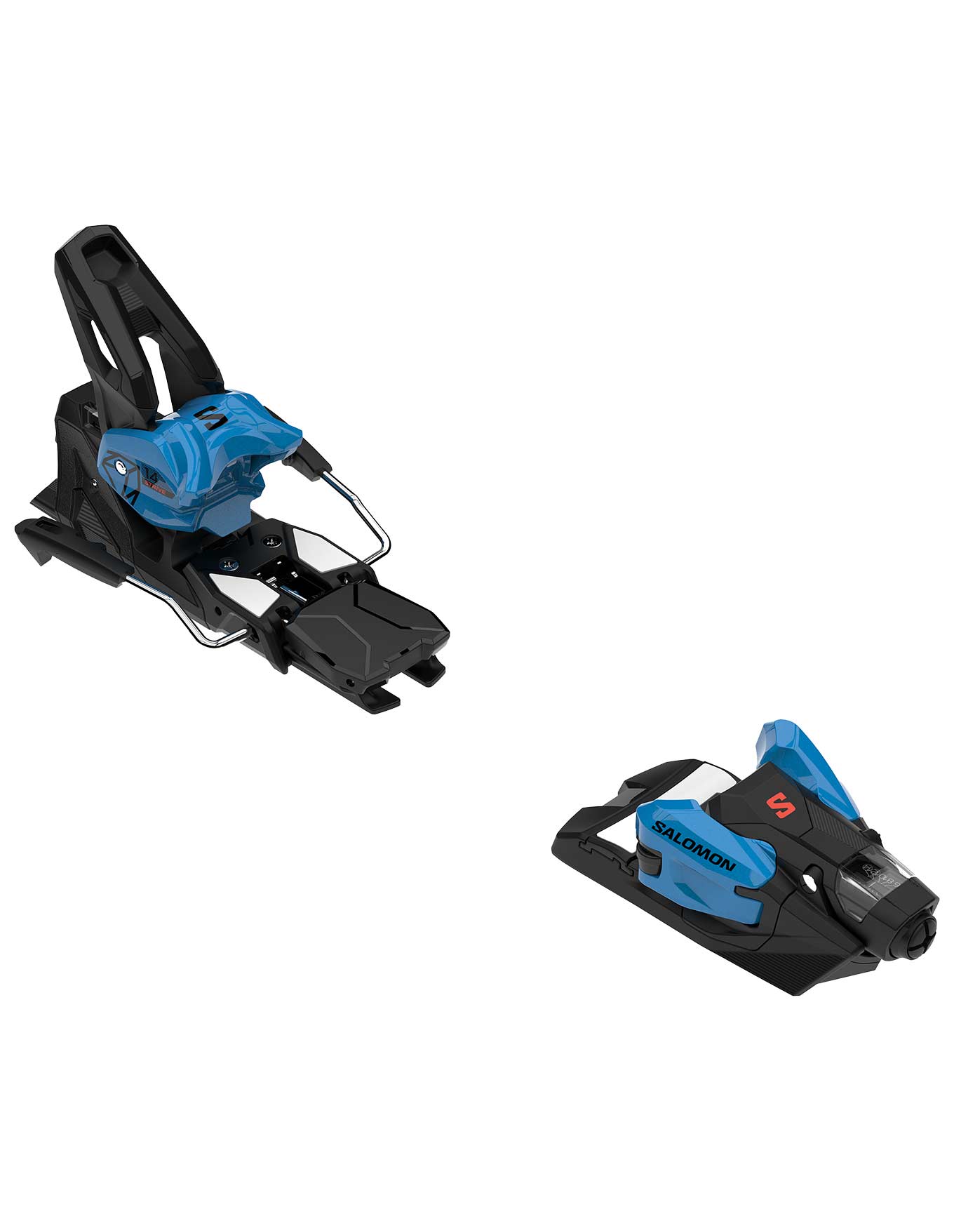 Fixations de ski alpin - Strive 14 Gw Process Blue Met/Black/Flame Orange - Bleu
