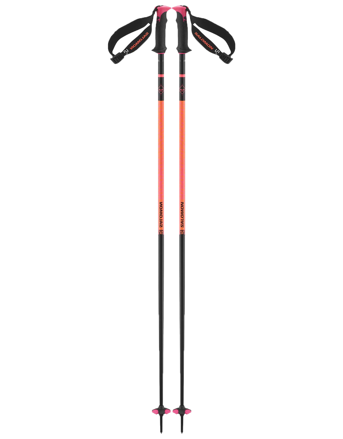 Stöcke für Ski Alpin Polar Pro S3 Flame aus Wolle Größe 135 cm Orange