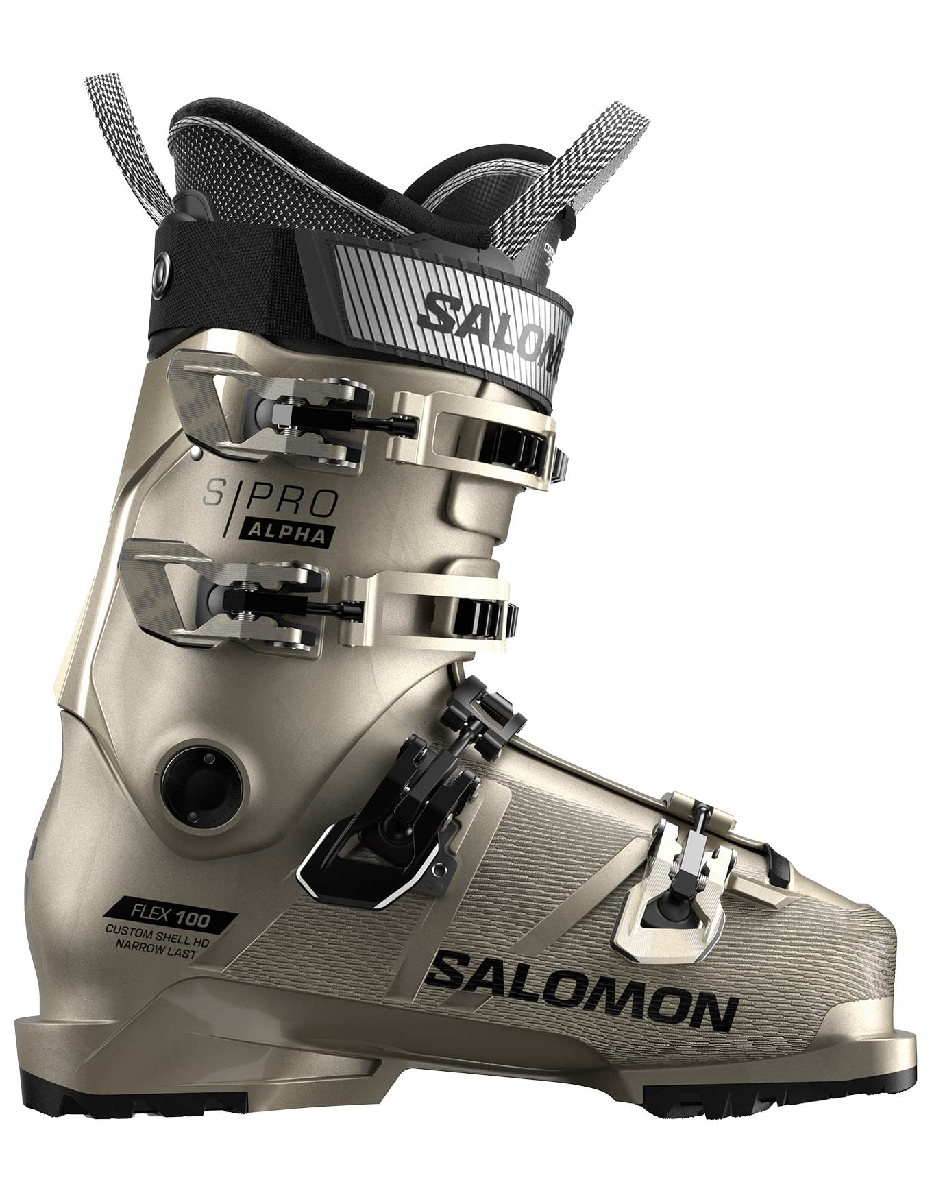 Chaussures de ski - S/Pro Alpha 100 W Gw Light Bronze Met/Black/Black - Taille 36 2/3-37 - Gris