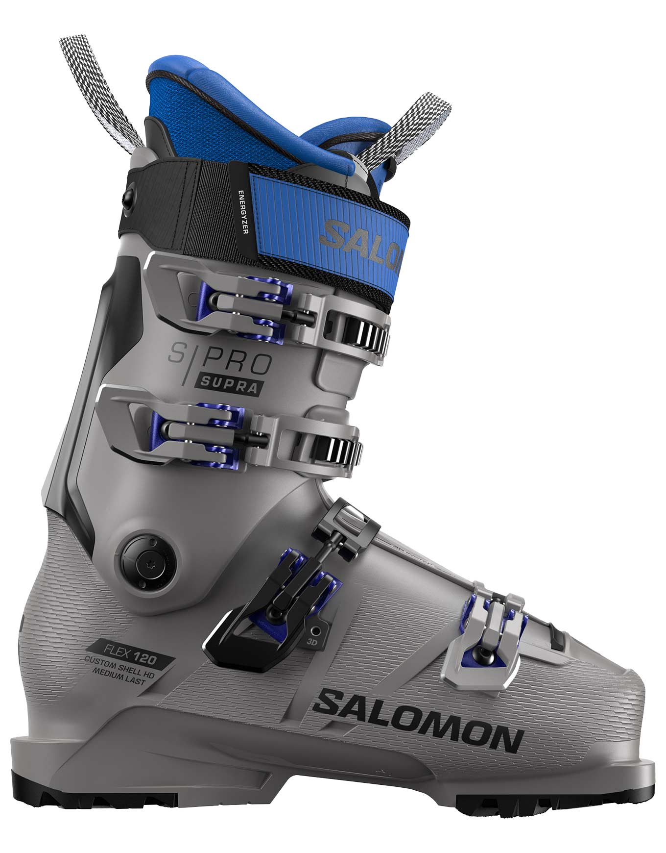 Skischuhe S/Pro Supra 120 Gw Steel Grey/Black/Race Blue für Herren aus Wolle Größe 45 2/3-46 1/3 Grau