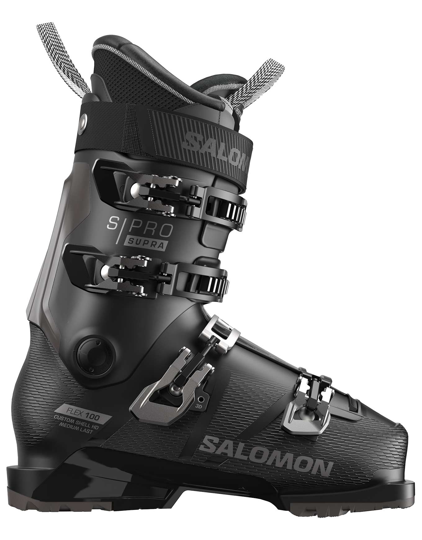 Chaussures de ski - S/Pro Supra 100 Gw Black/Dark Grey Met/Black - Taille 45 2/3-46 1/3 - Noir