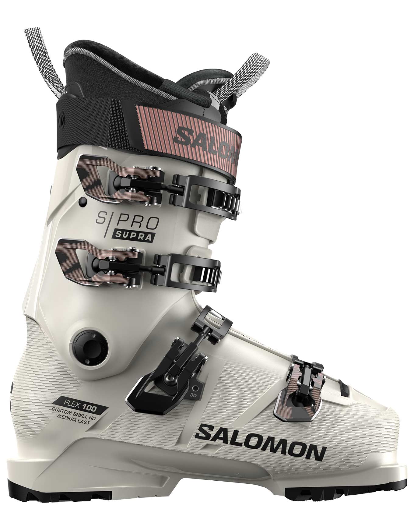 Skischuhe S/Pro Supra 100 W Gw Gray Aurora/Black/Pinkgold Met für Damen aus Wolle Größe 36 2/3-37 Weiß