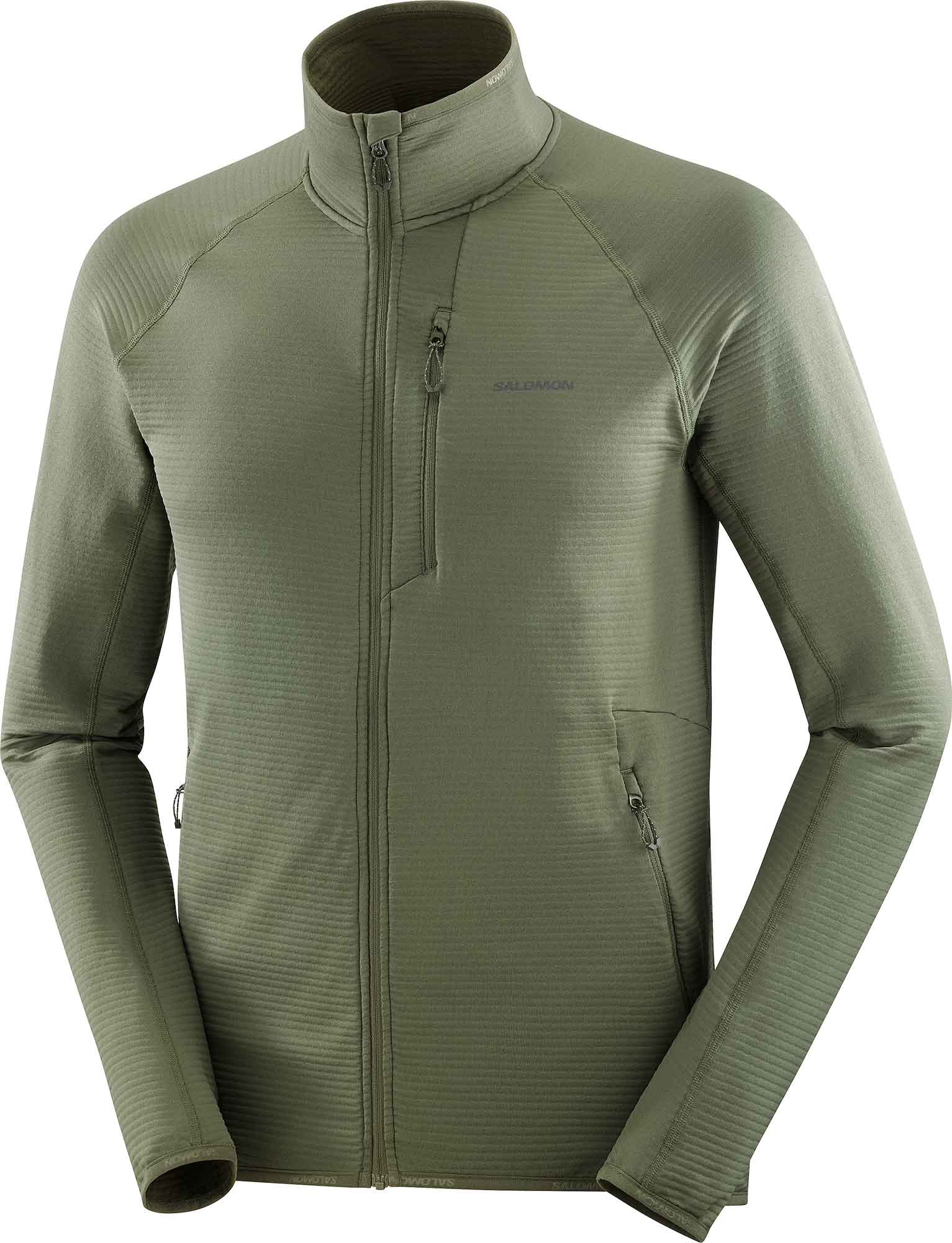 Warmes und leichtes technisches Fleece Sntial Lightwarm FZ M Grape Leaf für Herren Größe S Khaki