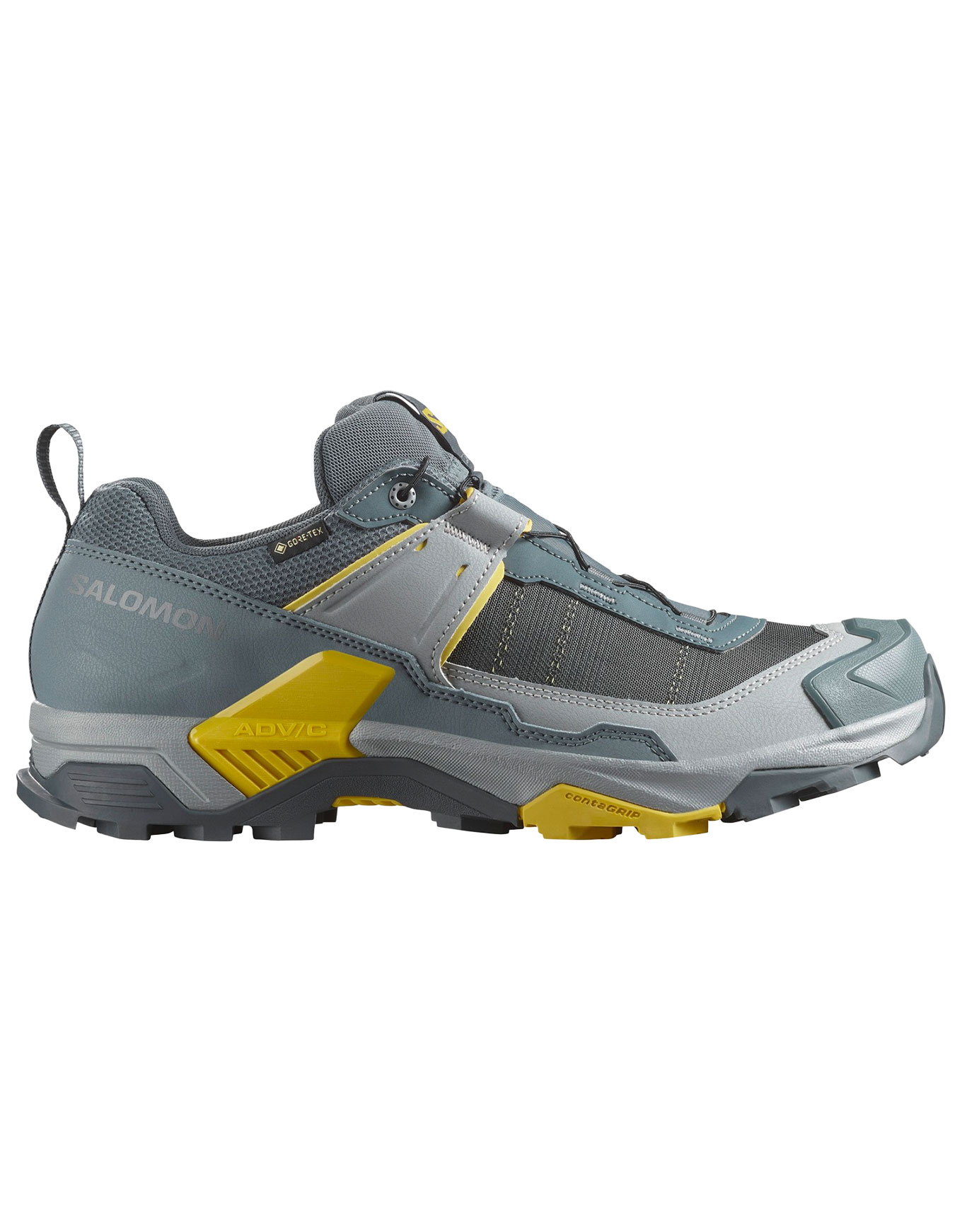 Chaussures de randonnée en GORE-TEX - X Ultra 5 GTX M Turbulence / Monument / Spicy Mustard - Taille 44 2/3 - Gris