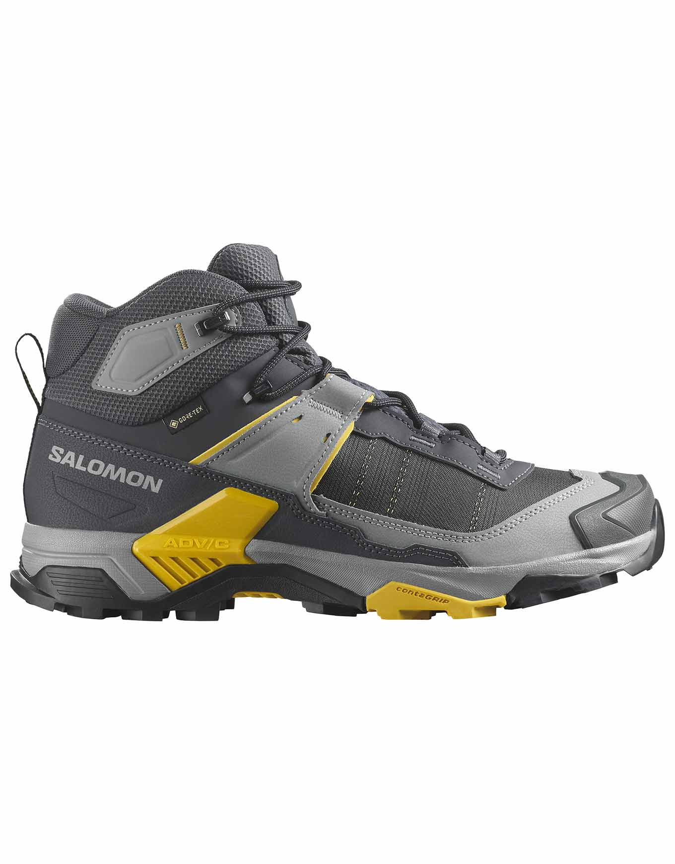 Chaussures de randonnée en GORE-TEX - X Ultra 5 Mid GTX M Asphalt / Monument / Spicy Mustard - Taille 42 2/3 - Gris