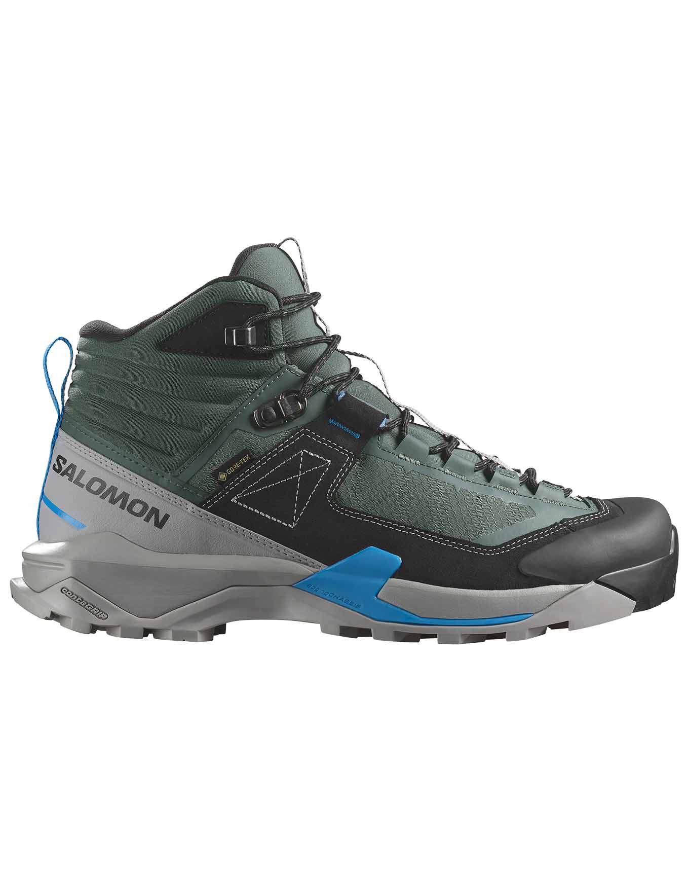 Chaussures de randonnée en GORE-TEX - X Ultra Alpine Mid GTX M Urban Chic / Black / Transcend Blue - Taille 45 1/3 - Gris