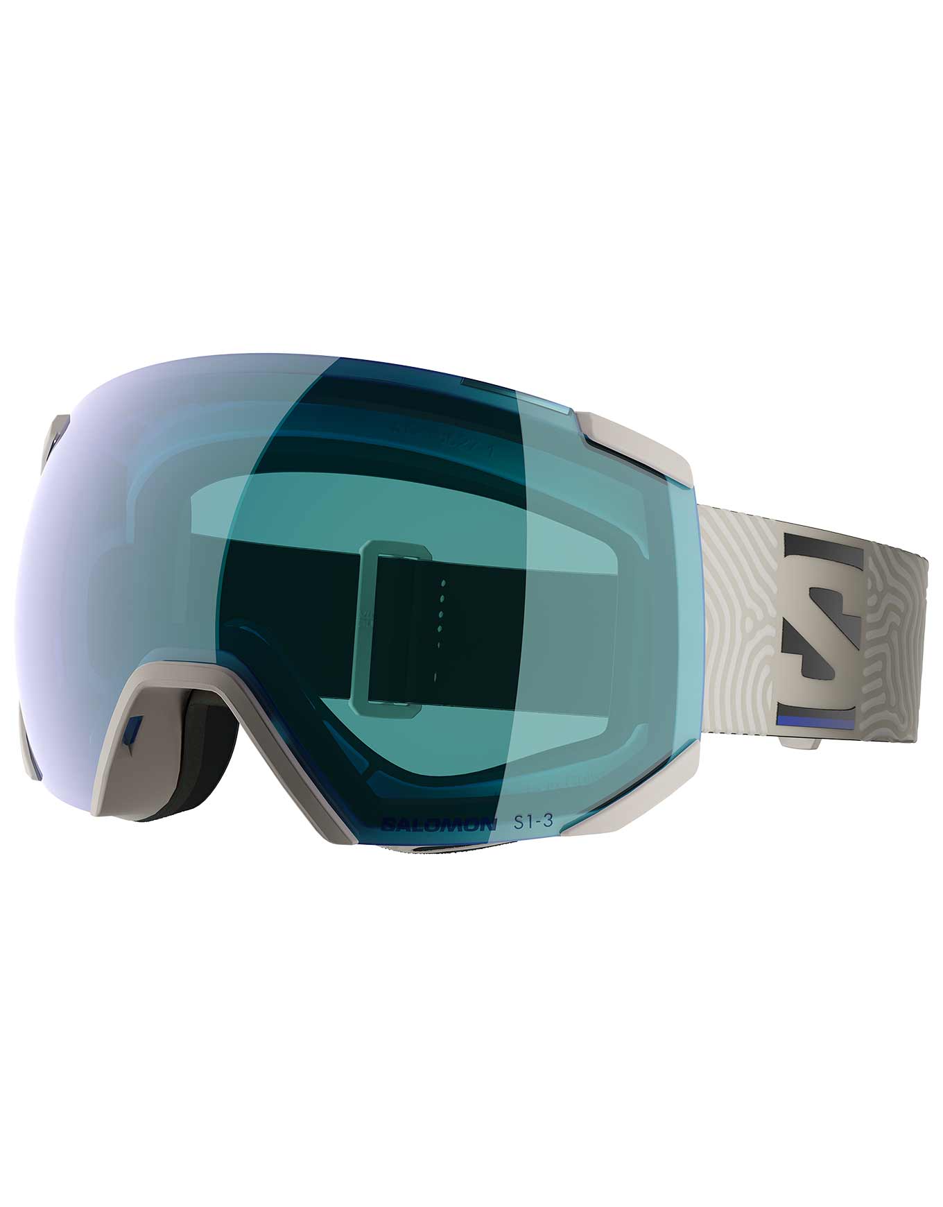 Photochromatische Skibrille / Snowboardbrille Radium Photo Rainy Day Beige
