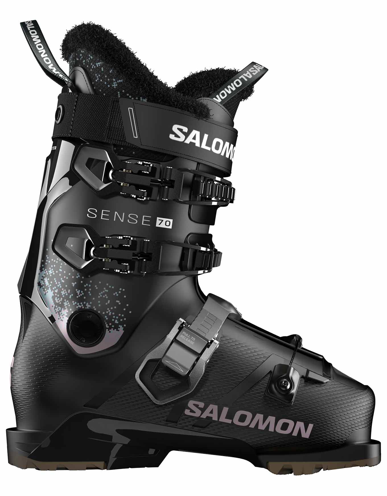Skischuhe Sense 70 W GW für Damen aus Wolle Größe 38-39 schwarz
