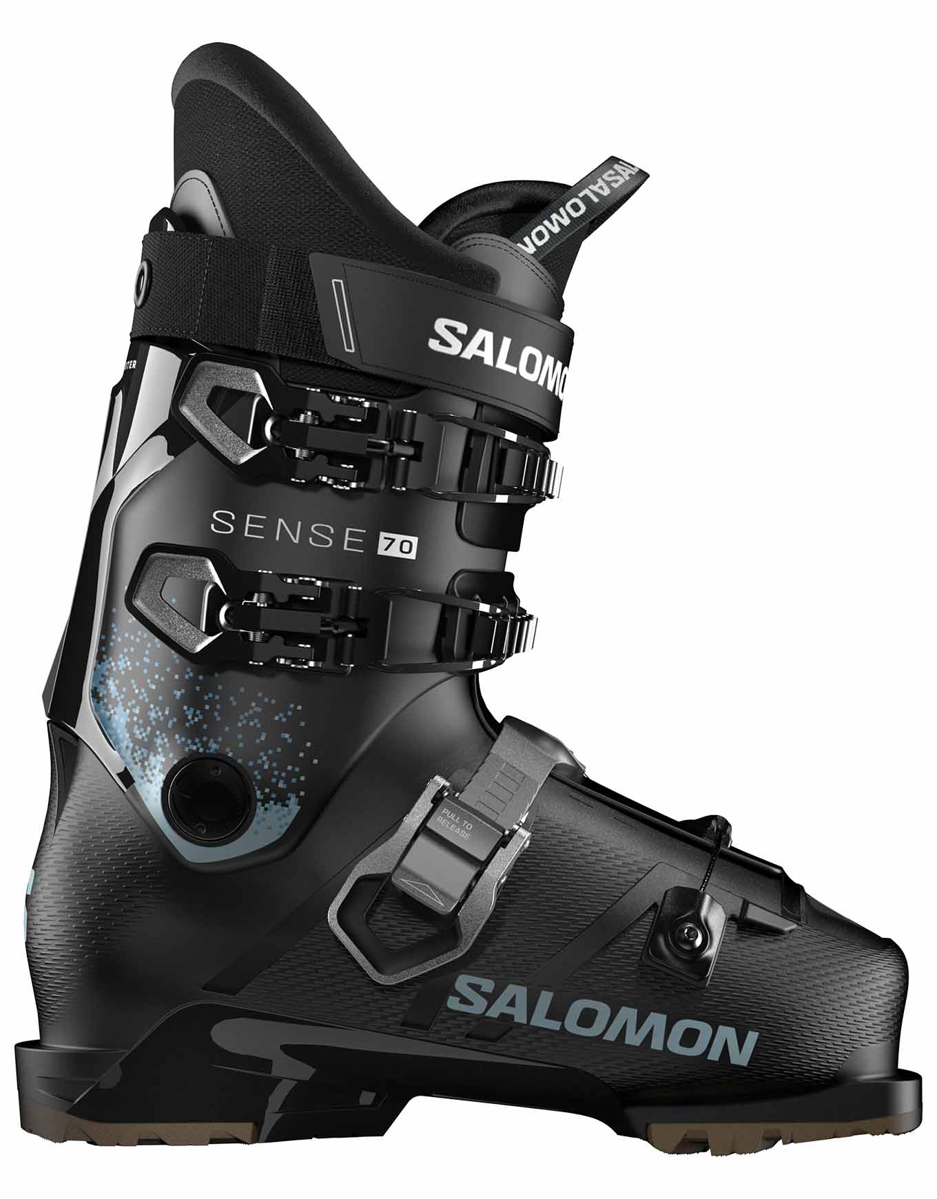 Skischuhe Sense 70T GW aus Wolle Kindergröße 22/22,5 schwarz
