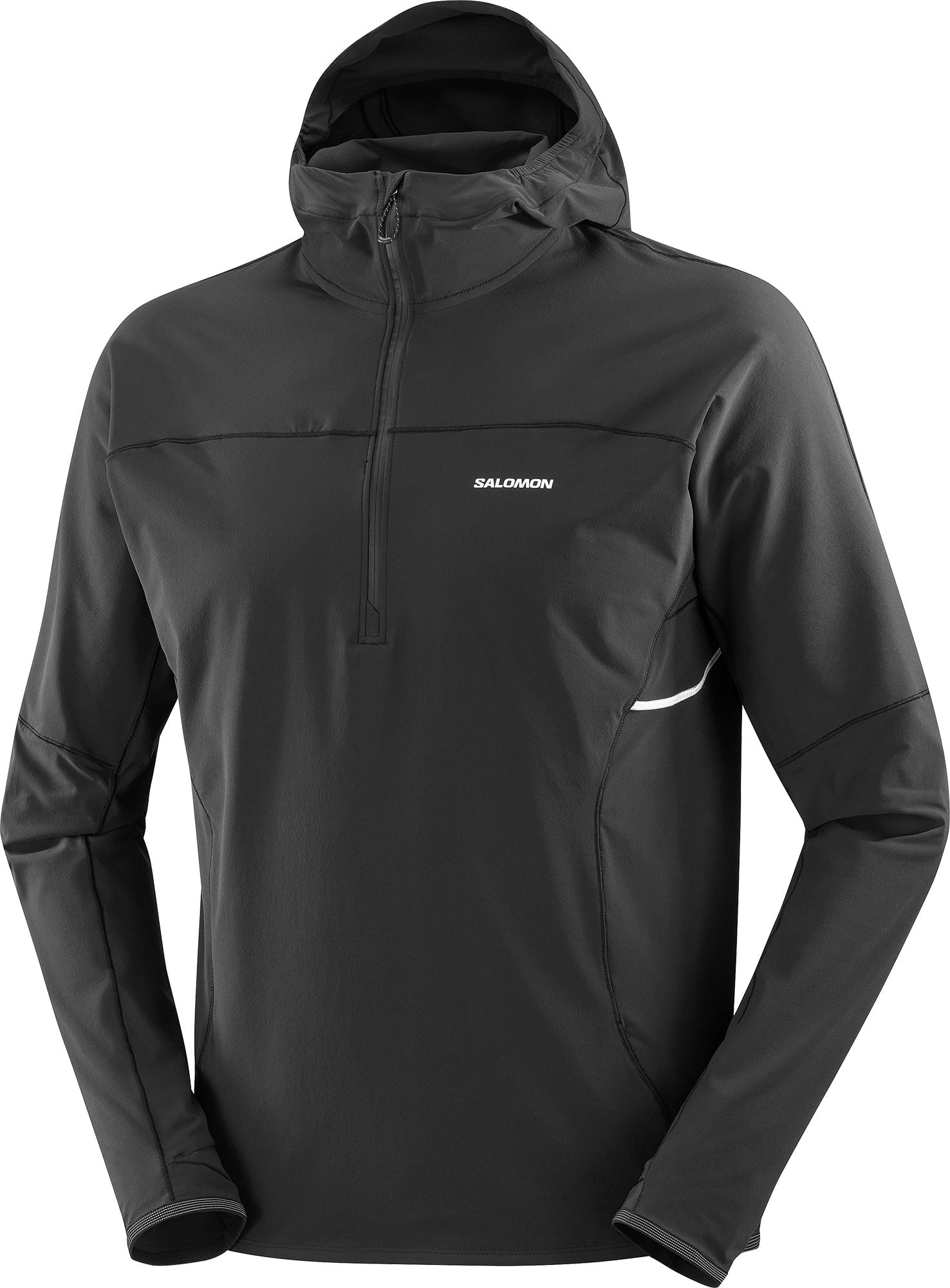 Veste hybride demi-zip - Sense Aero Hybrid HZ Hd M Deep Black - Taille M - Noir
