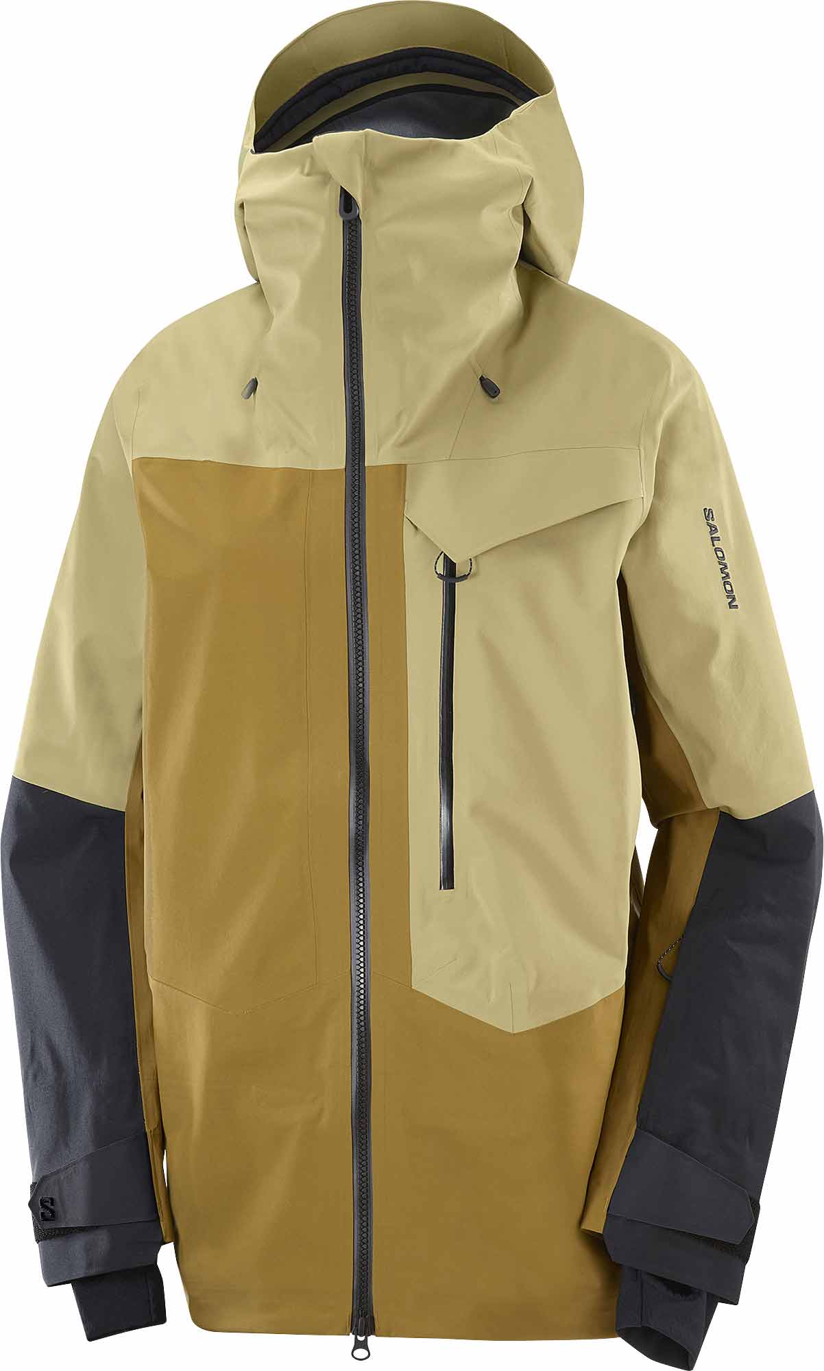 Veste de ski en GORE-TEX ePE - Moon Patrol Jacket W Gray Green/Brilliant Olive/Deep Black - Taille L - Jaune