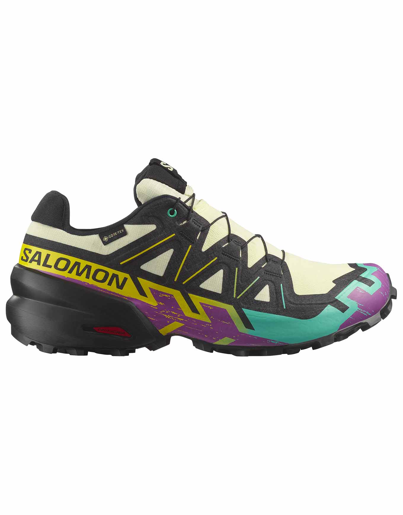 Chaussures de trail en GORE-TEX - Speedcross 6 GTX M Transparent Yellow/Black - Taille 43 1/3 - Beige