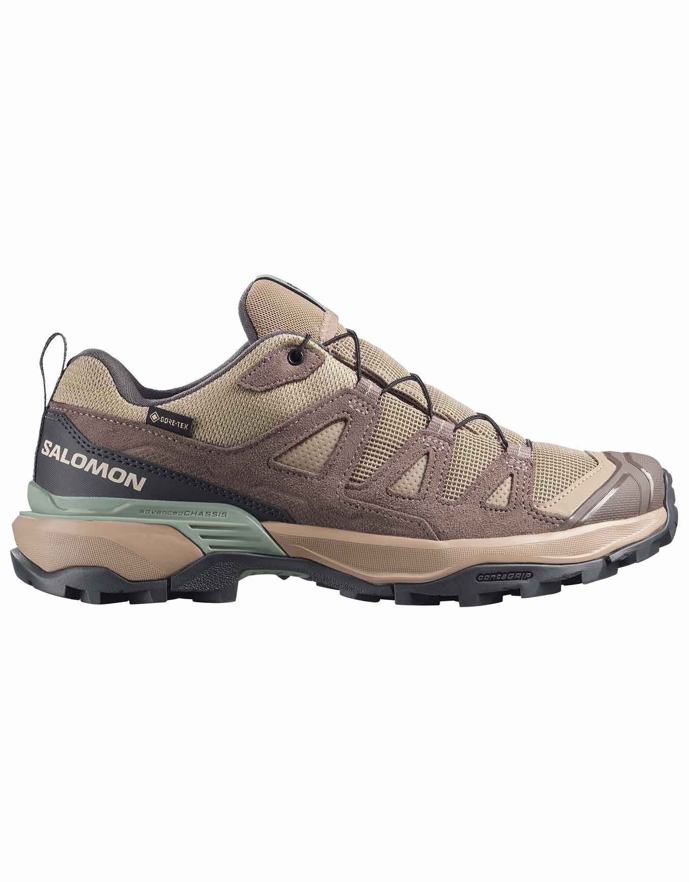 Chaussures de randonnée journée en GORE-TEX - X Ultra 360 Ltr GTX W Dsrtan/Iron en Cuir - Taille 39 1/3 - Beige