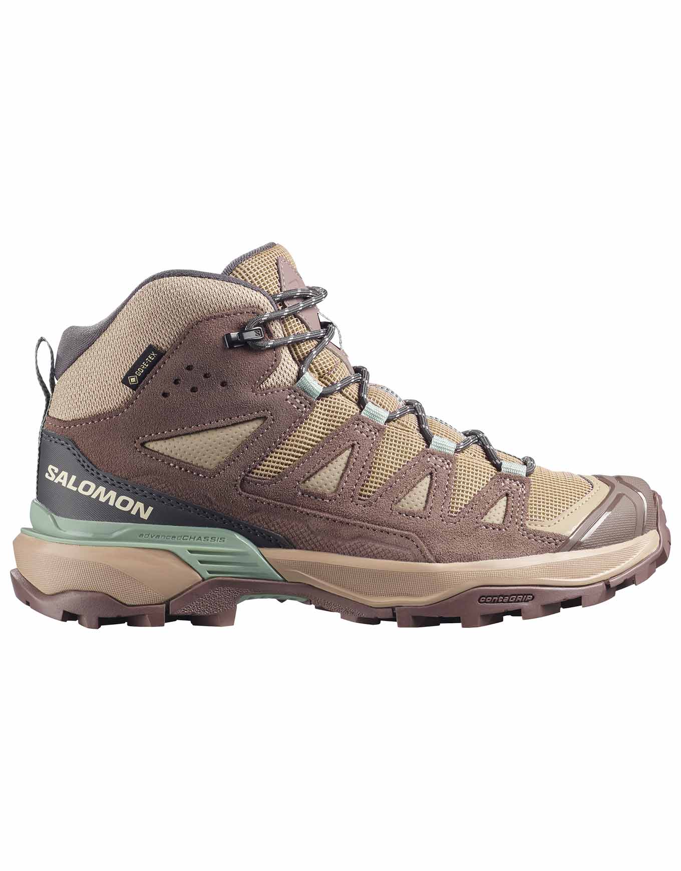 Chaussures de randonnée journée en GORE-TEX - X Ultra 360 Ltr Mid GTX W Dsrtan en Cuir - Taille 38 2/3 - Marron