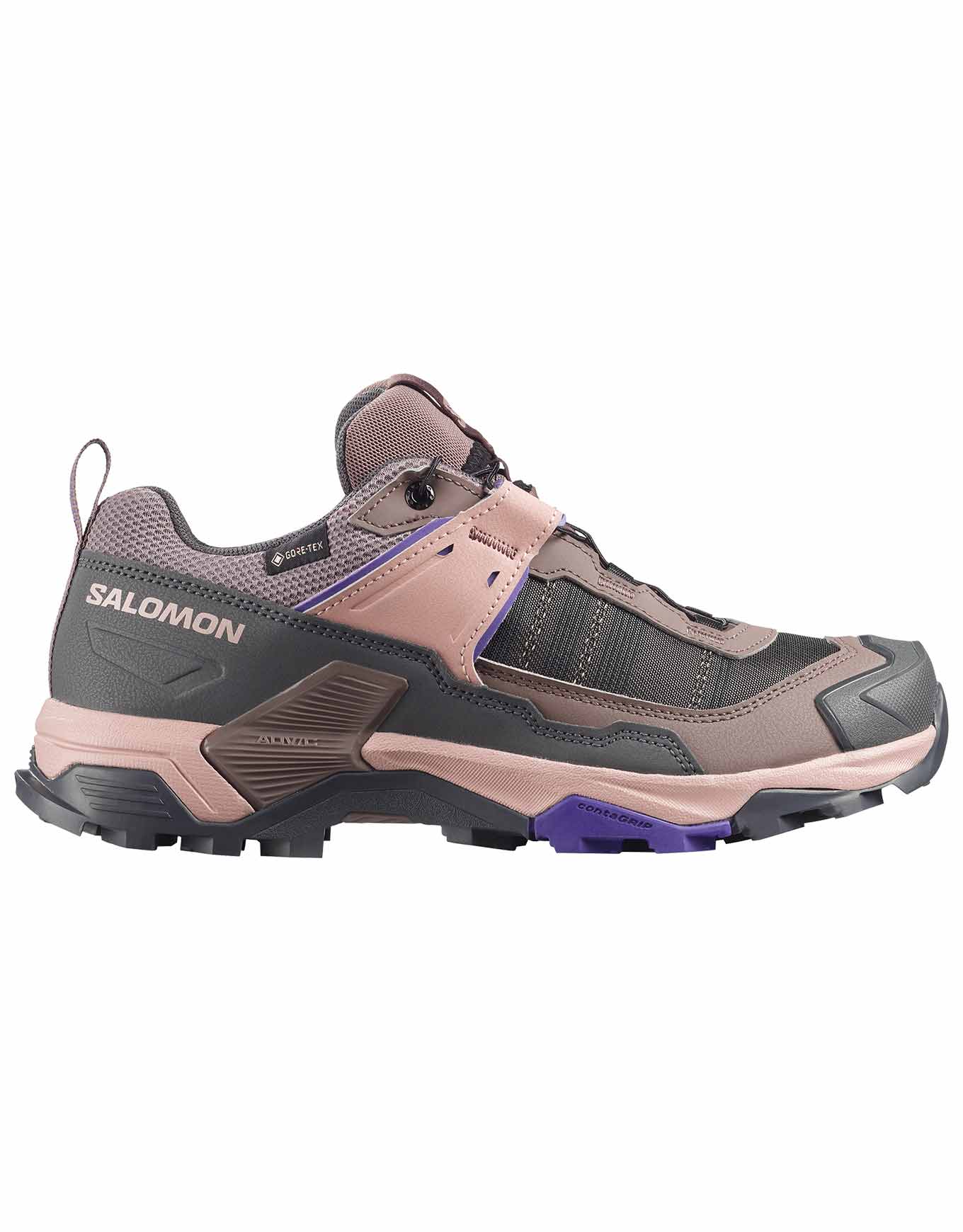 Chaussures de randonnée journée en GORE-TEX - X Ultra 5 GTX W Iron/Shadow/Deep B - Taille 40 2/3 - Rose