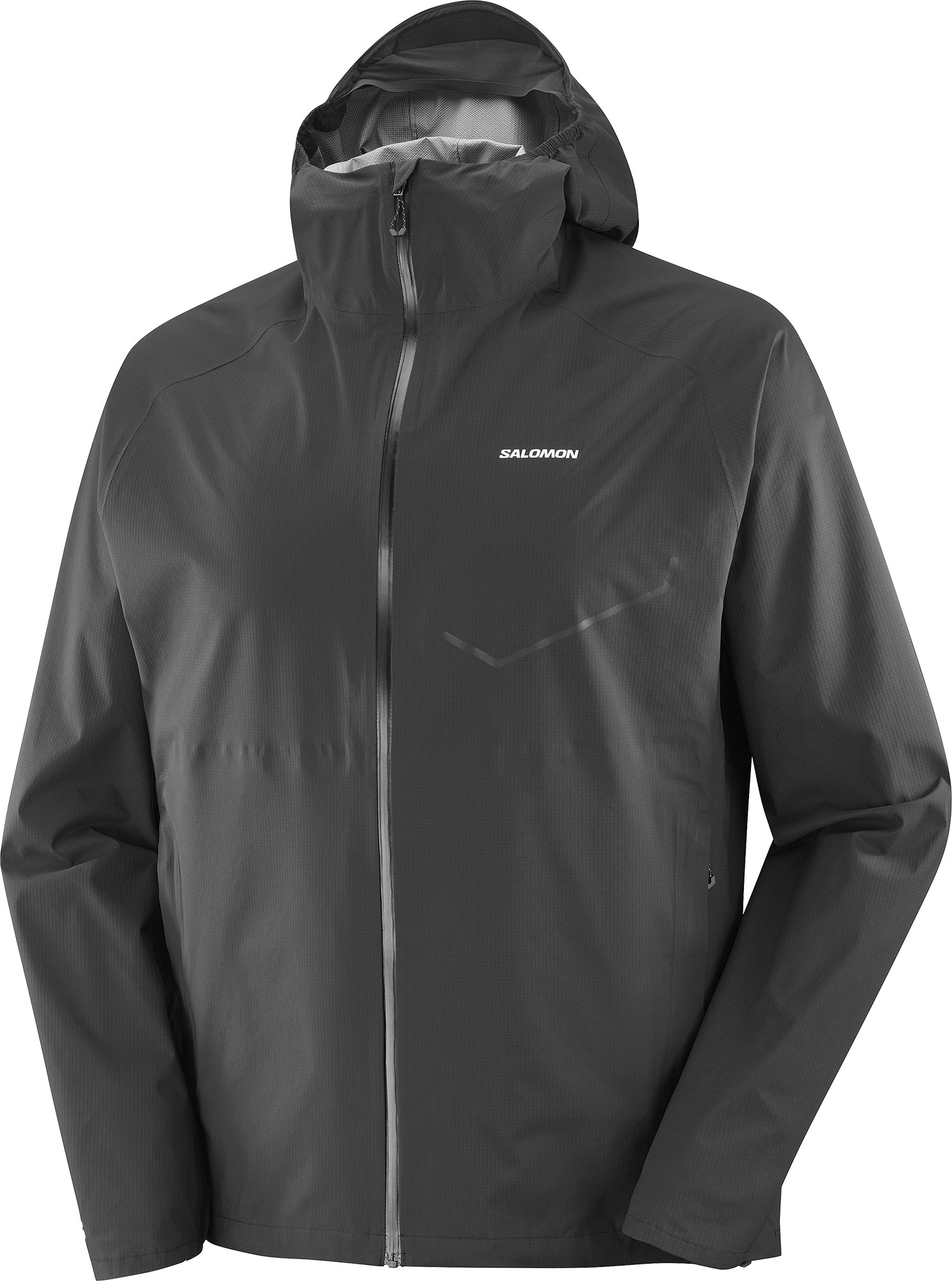 Veste imperméable et coupe-vent de trail - Bonatti Waterproof Jkt M Deep Black - Taille M - Noir