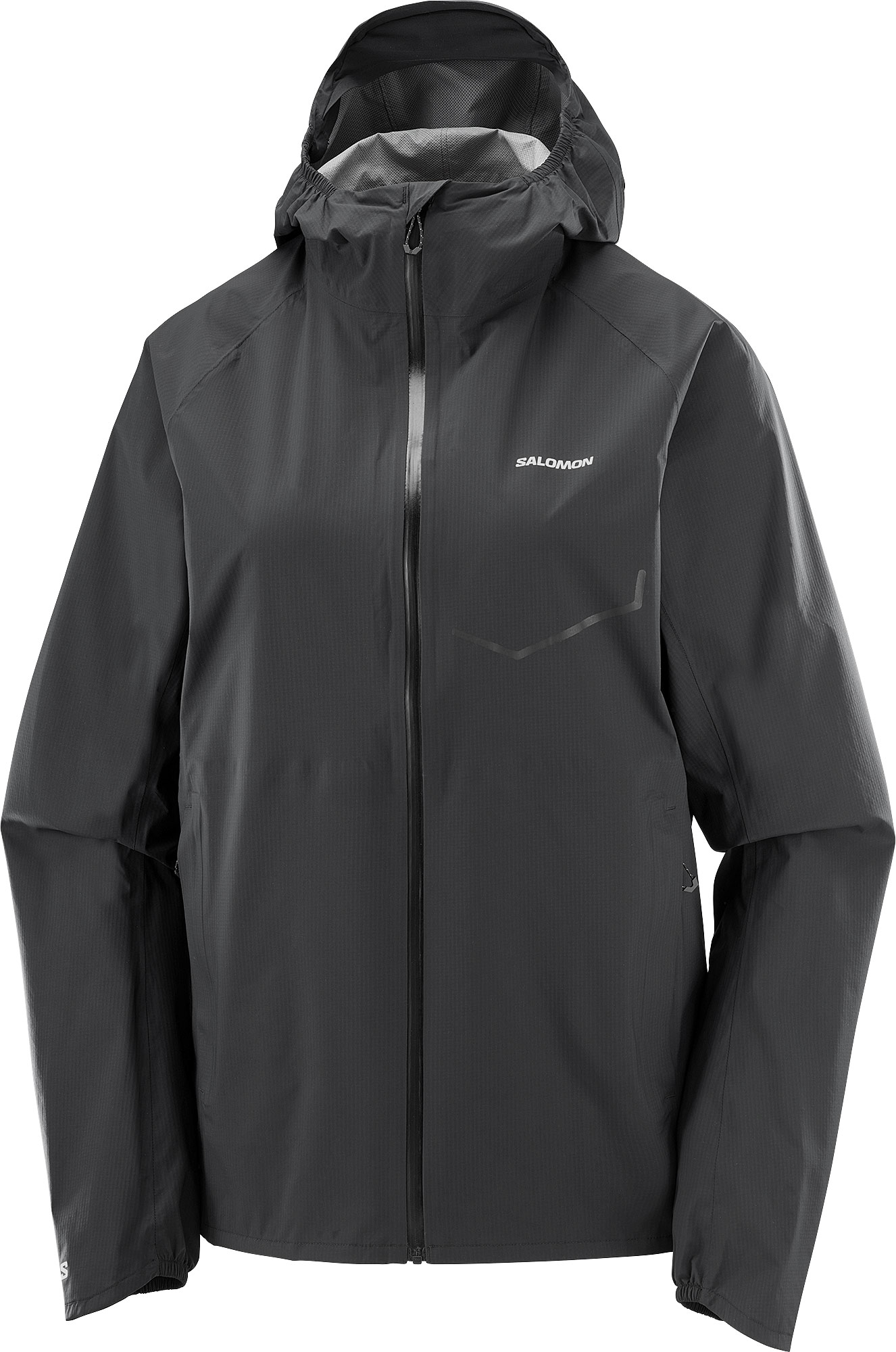 Veste imperméable et coupe-vent de trail - Bonatti Waterproof Jkt W Deep Black - Taille XS - Noir