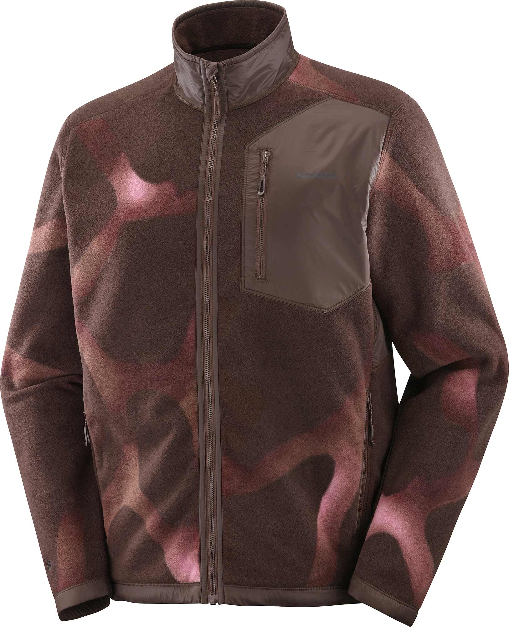 Warmer Fleece-Pullover mit Reißverschluss – Herren – Chroma Fleece FZ M Coffee Bean Dusky Orchid Iron Chroma Fleece FZ M