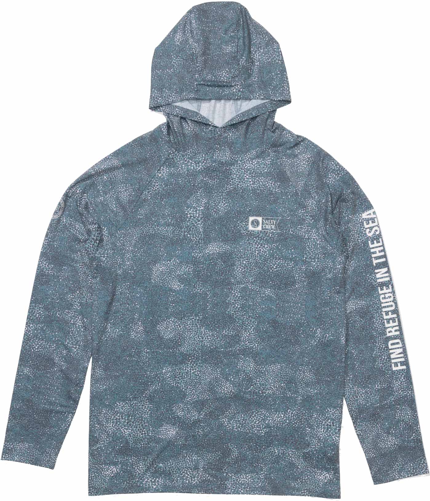 T-shirt à capuche avec protection solaire UPF 50+ - Mariner Hood Tech Tee Dark Navy - Taille L