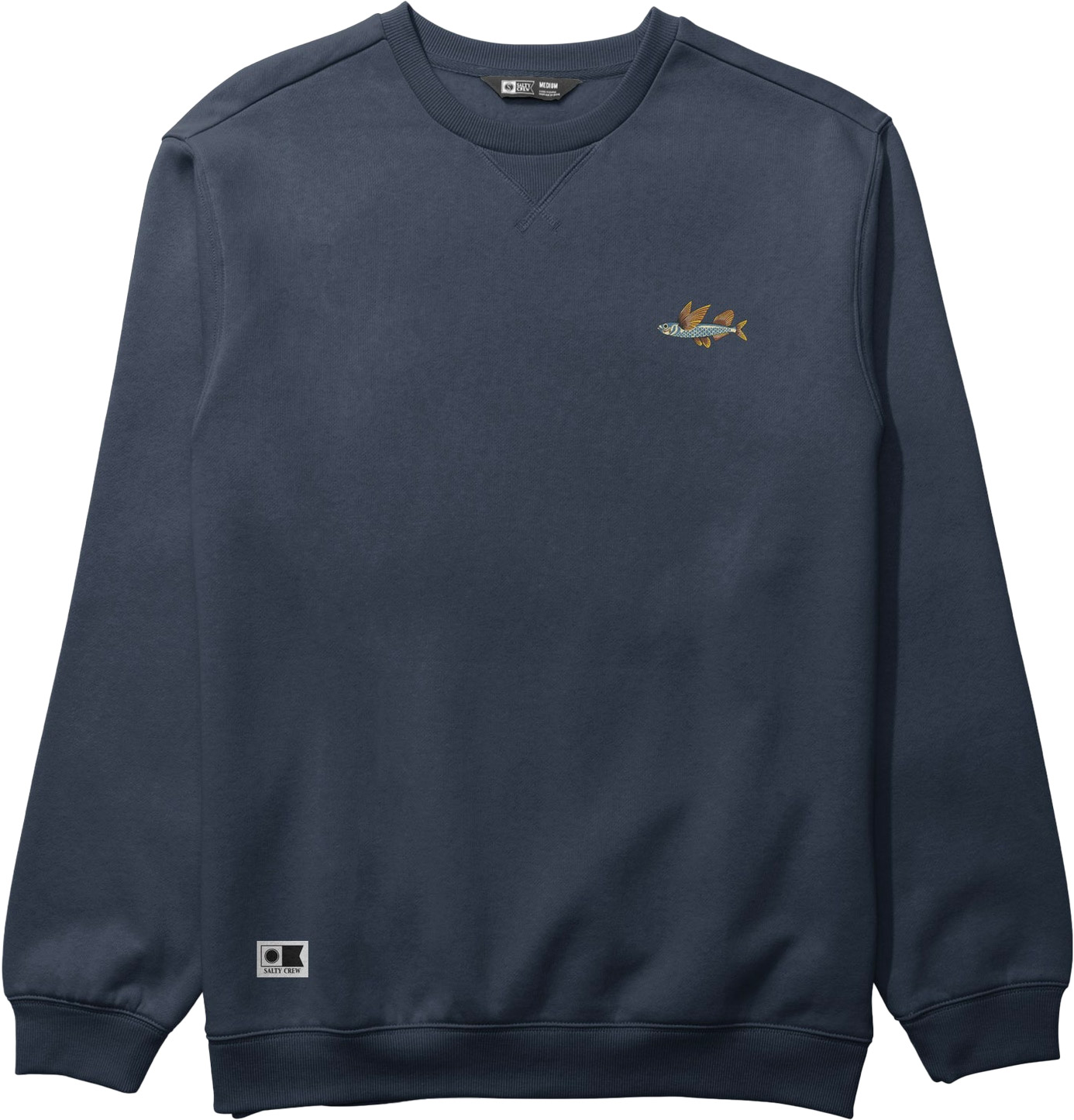 Sweat en coton - Worn In Crew Fleece Navy en Coton - Taille M