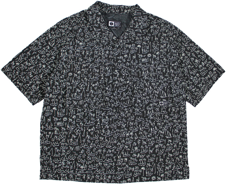 Chemise légère et respirante - Fishcamp Shirt Lb Black en Coton - Taille L - Noir