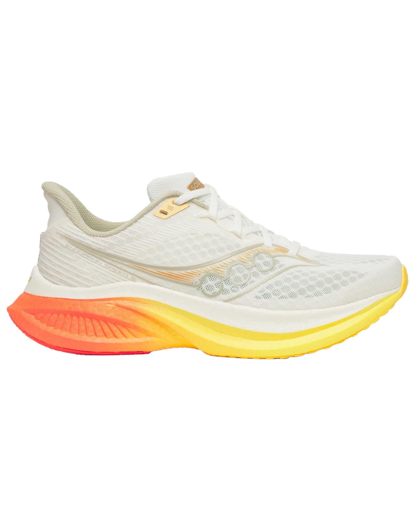 Chaussures de running - Endorphin Speed 5 Ivory/Fire en Nylon - Taille 42.5 - Blanc