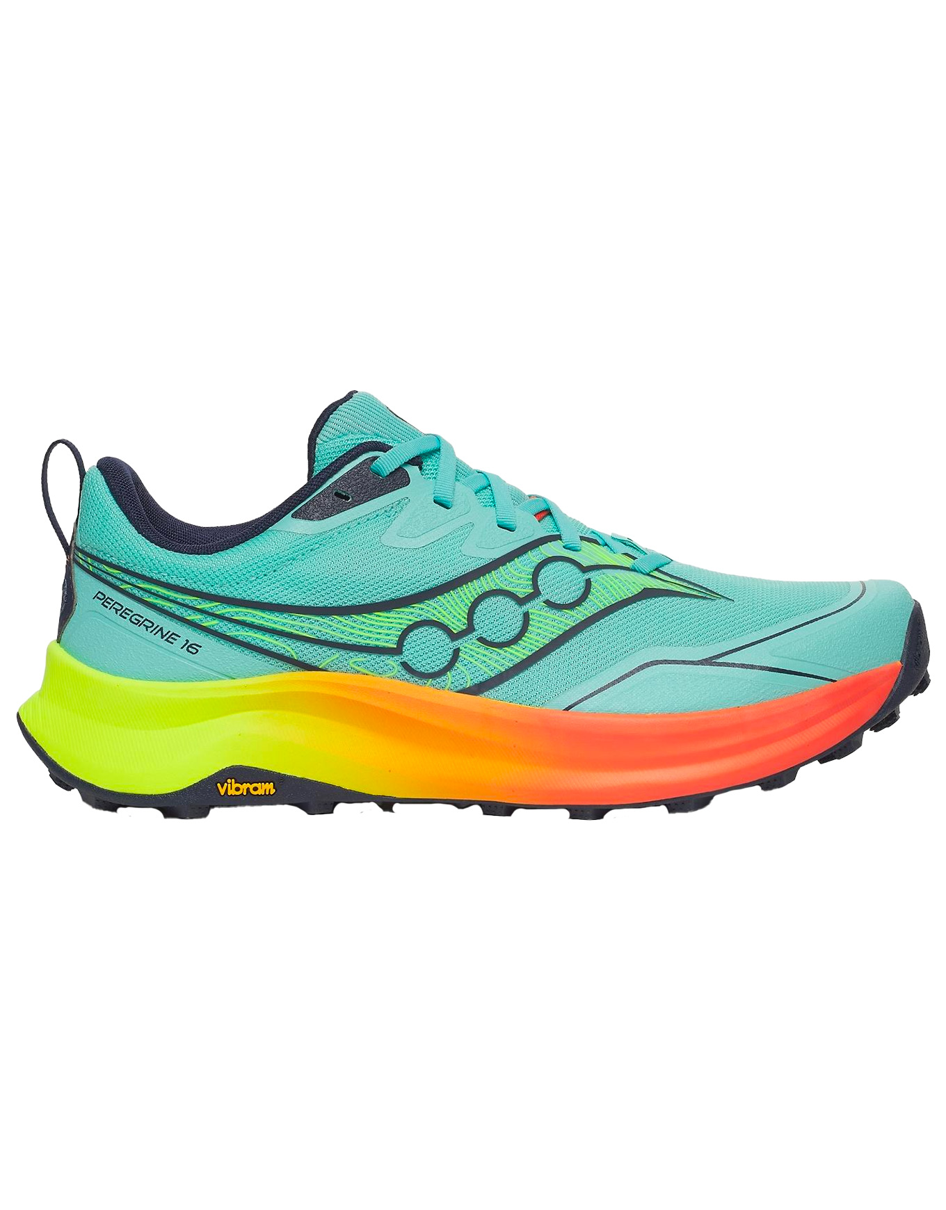 Chaussures de trail - Peregrine 16 Splash/Citron - Taille 44,5 - Bleu