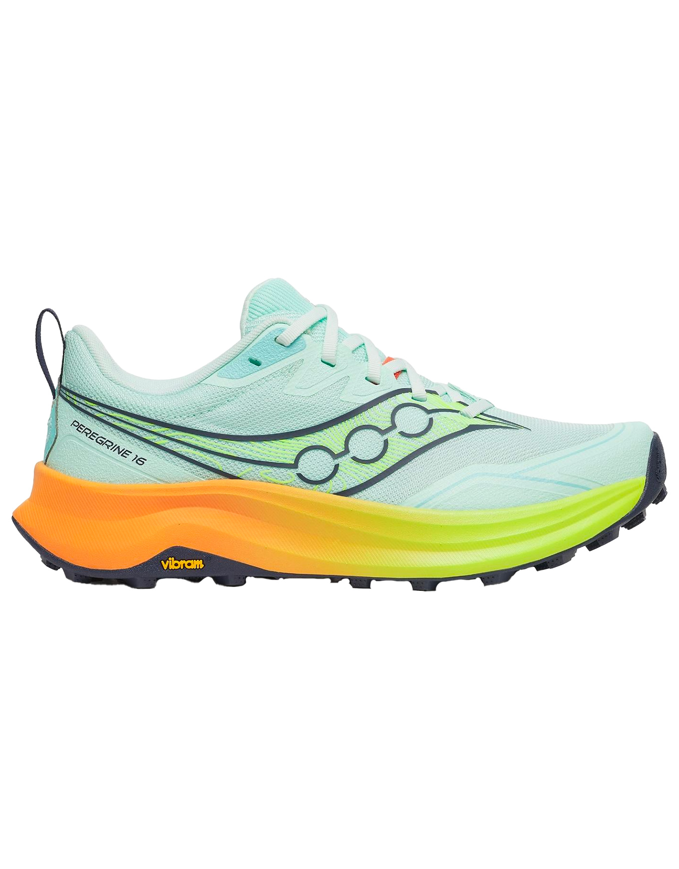 Chaussures de trail - Peregrine 16 Aqua/Citron - Taille 38,5 - Bleu