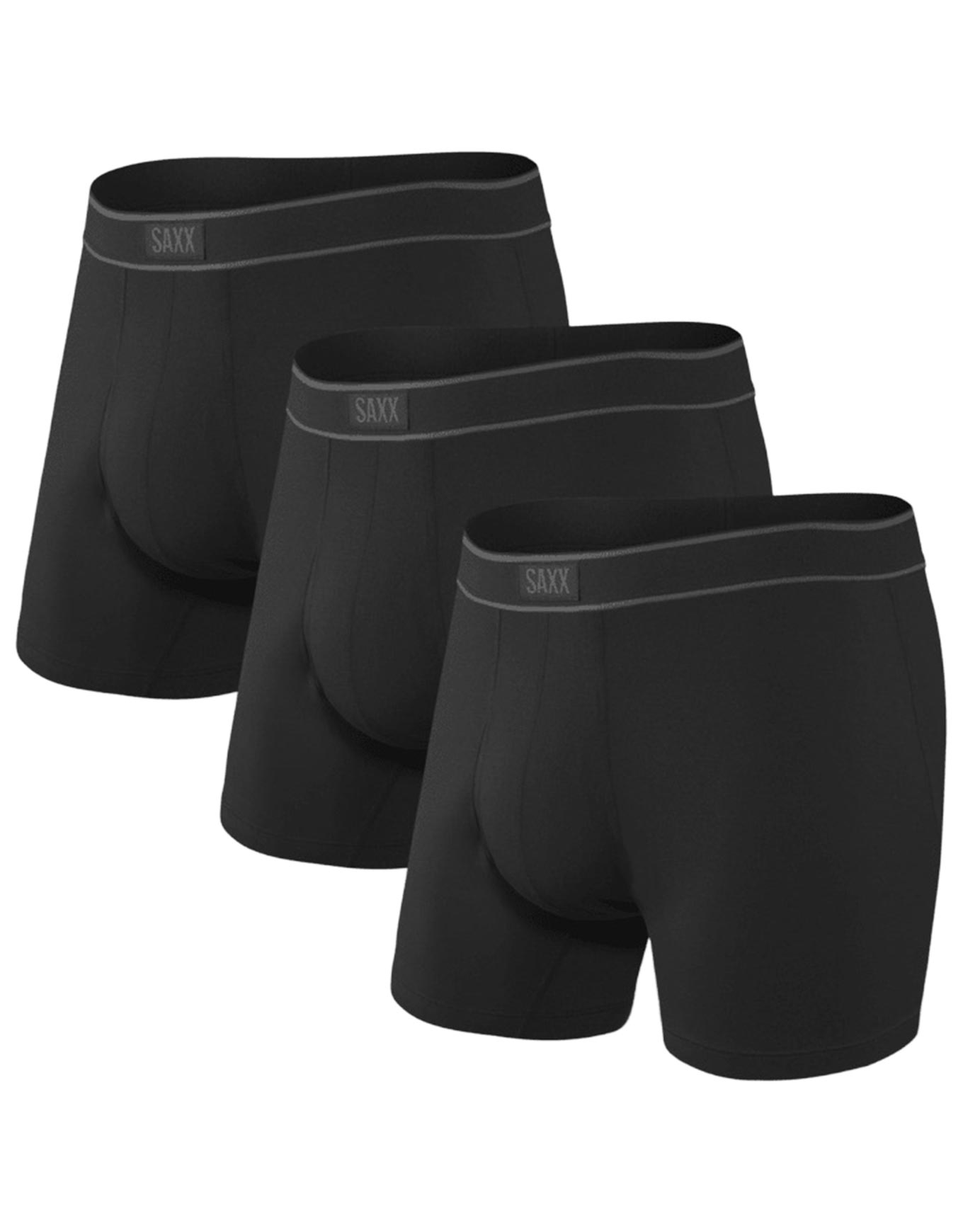 Pack de 3 boxers confortables - Daytripper Comfort Stretch BB Fly Black 3pk - Taille S - Noir
