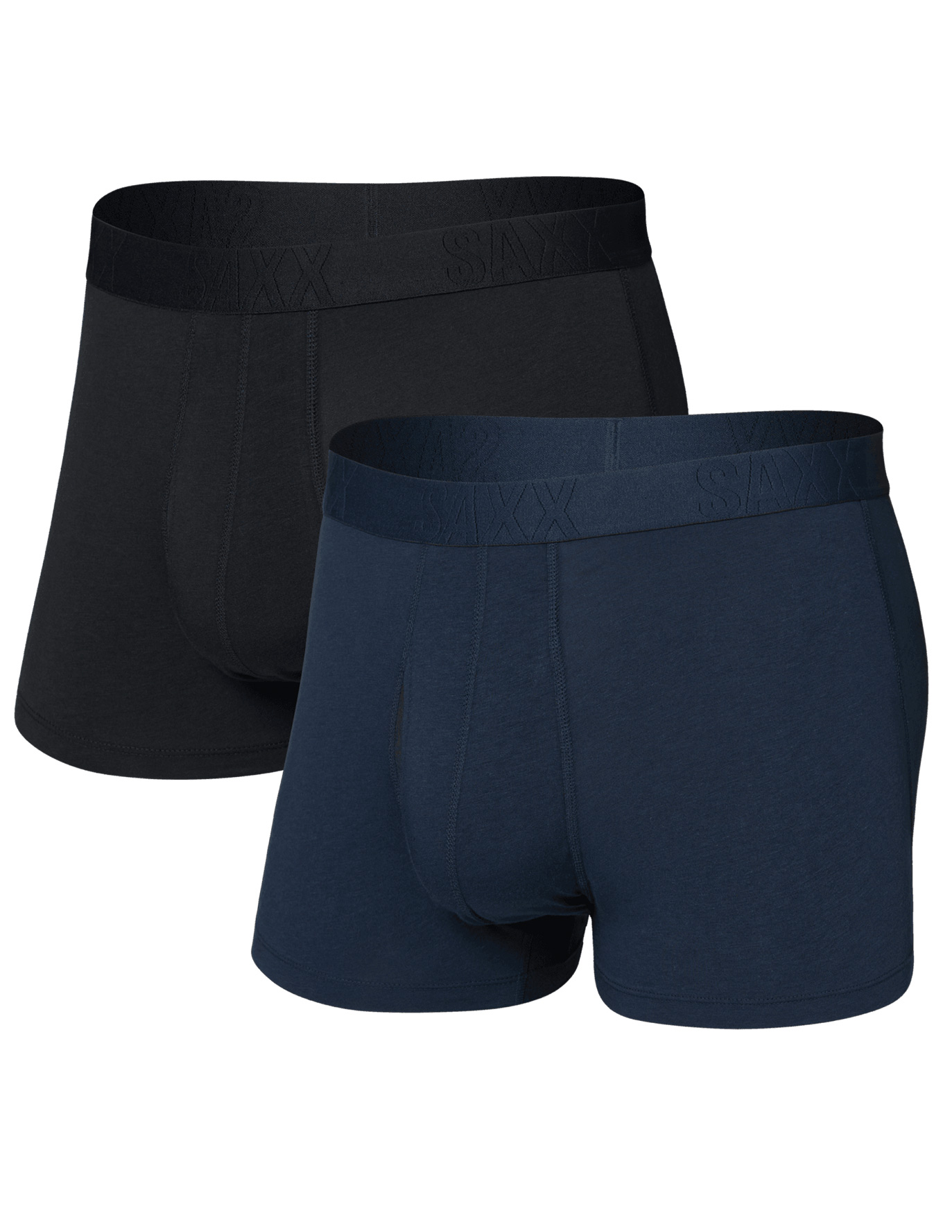 Slip boxer en coton stretch respirant - Droptemp Cooling Cotton Trunk Fly Dark Ink/Black 2pk en Coton - Taille M - Noir