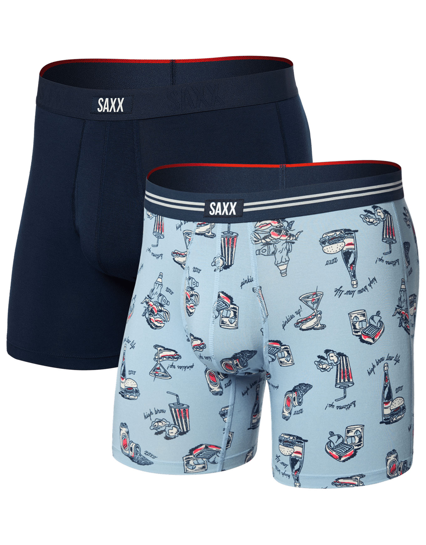 Slip boxer stretch respirant - Vibe Xtra Soft Comfort BB Fly High Brow Low Life/Navy 2pk - Taille XL - Bleu