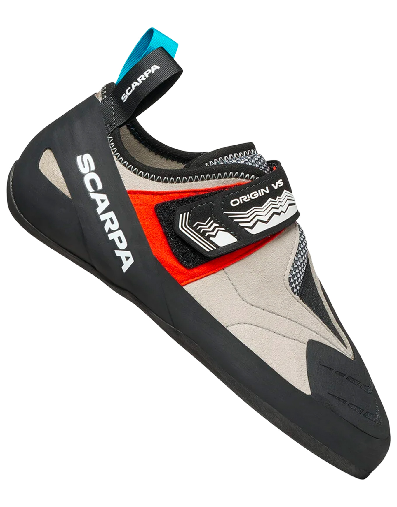 Chaussons d'escalade - Origin VS Light Gray Red en Nylon - Taille 42.5 - Gris