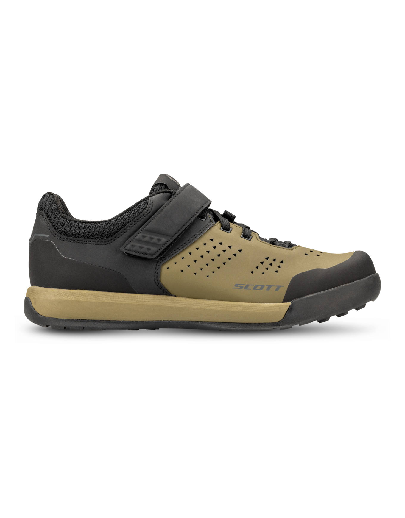 Chaussures de VTT pour pédale automatique - Shoe Mtb Shr-Alp Lace Strap Black/Fir Green - Taille 44 - Noir
